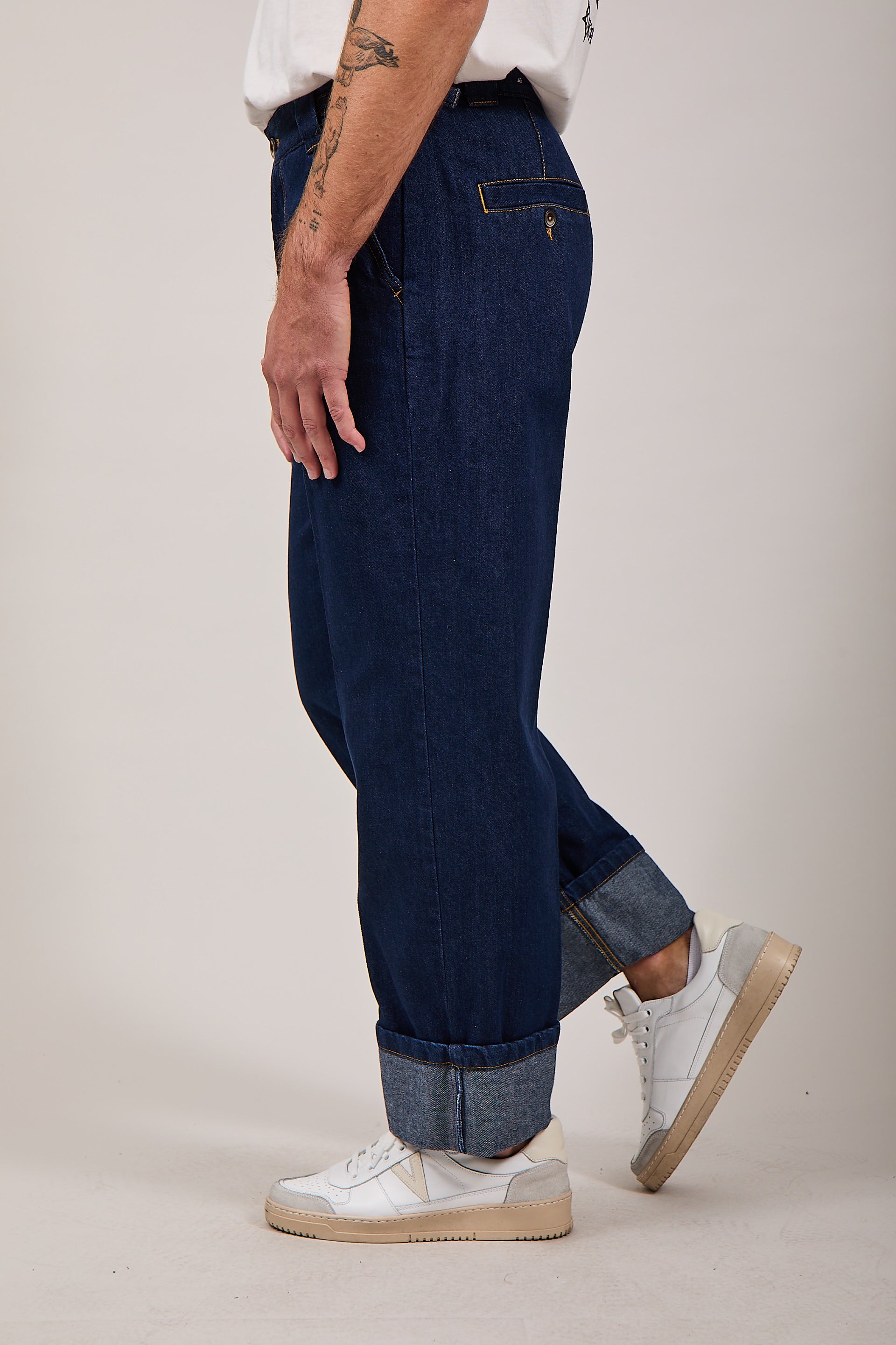 Jeans Berna Palazzo Risvolto (12256413057364)