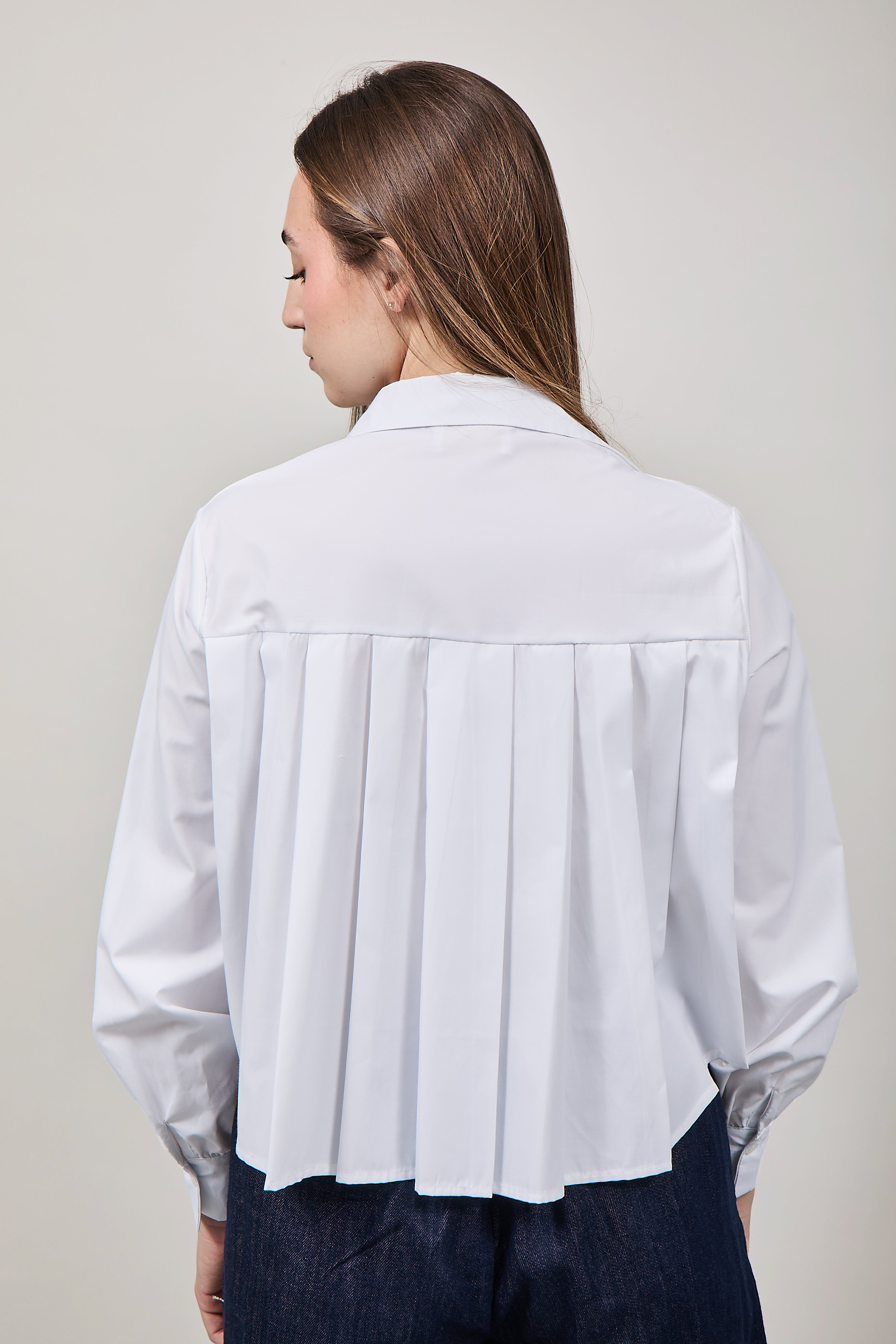 Camicia Lokita Cropped Plissè