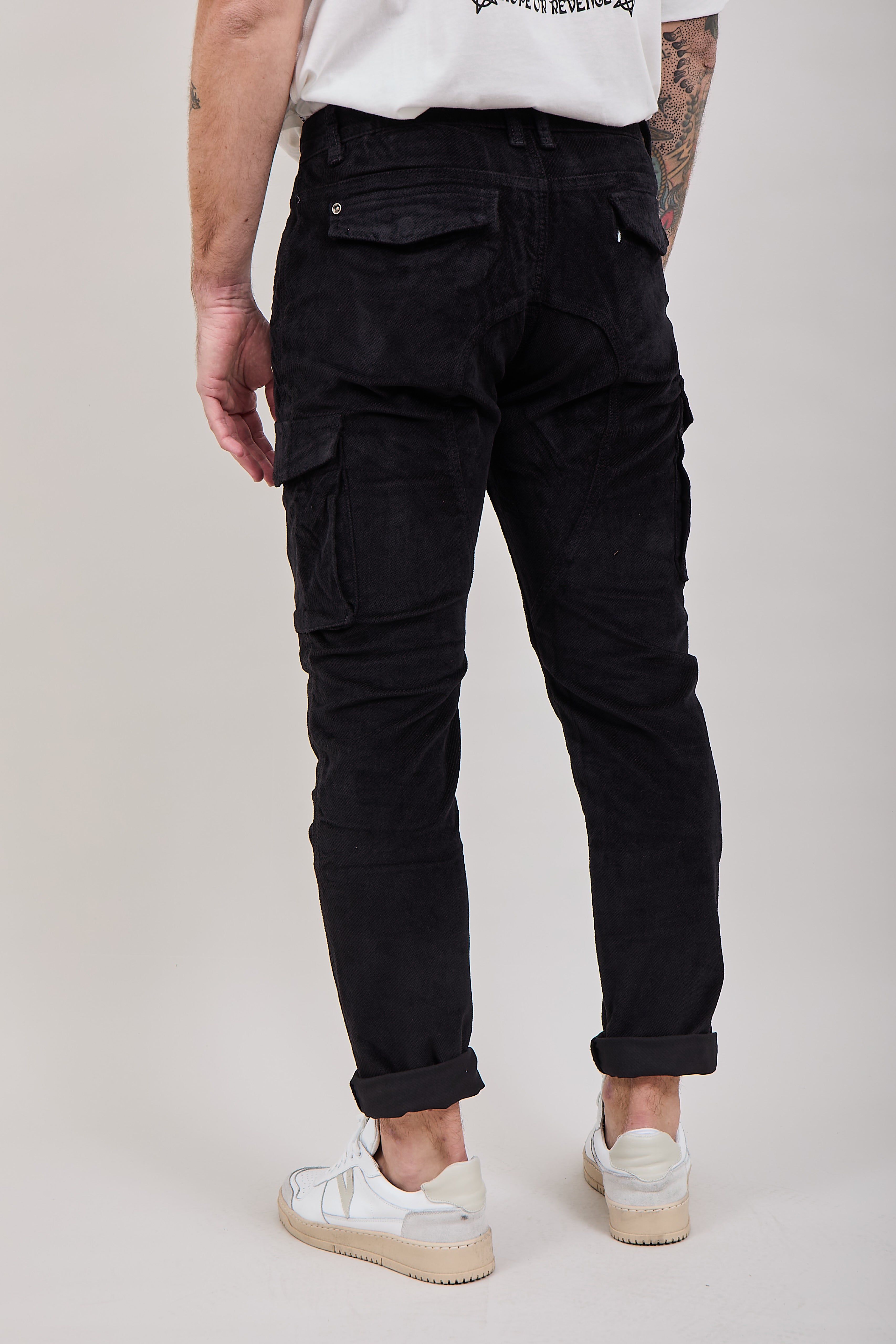 Pantalone Gianni Lupo Cargo Nero 2528