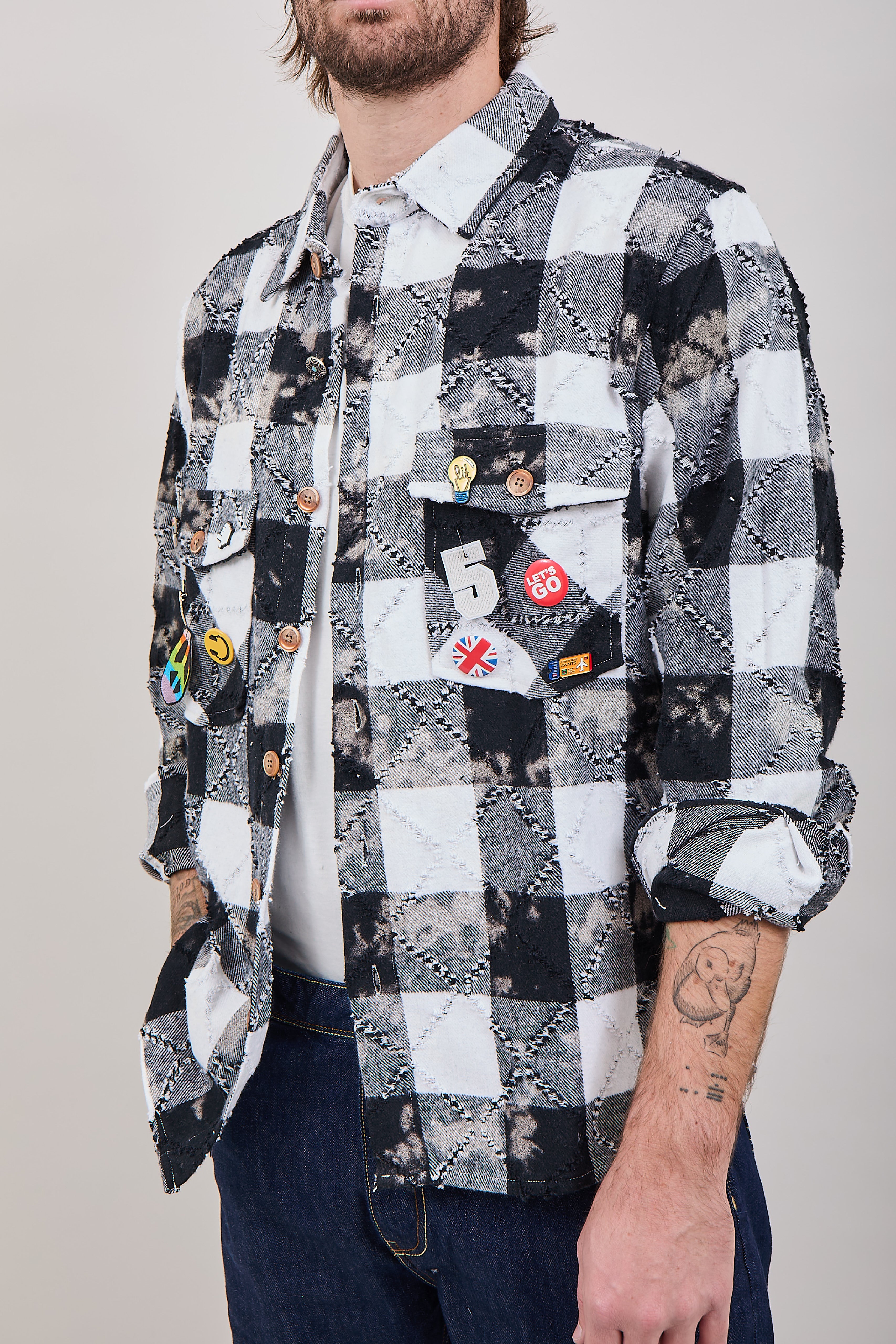 Giacchetta Berna Quadri Rotture B-W 278