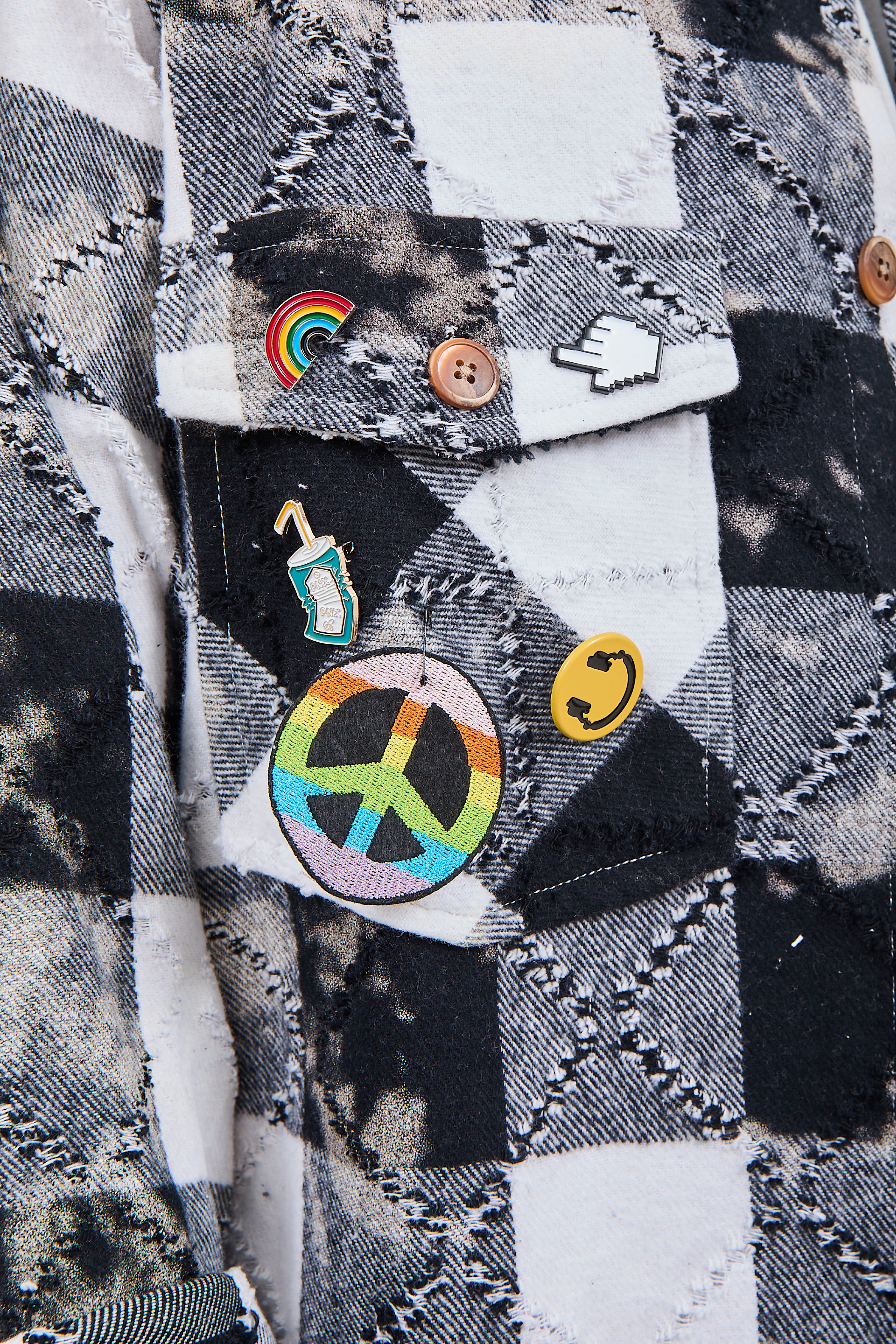 Giacchetta Berna Quadri Rotture B-W 278