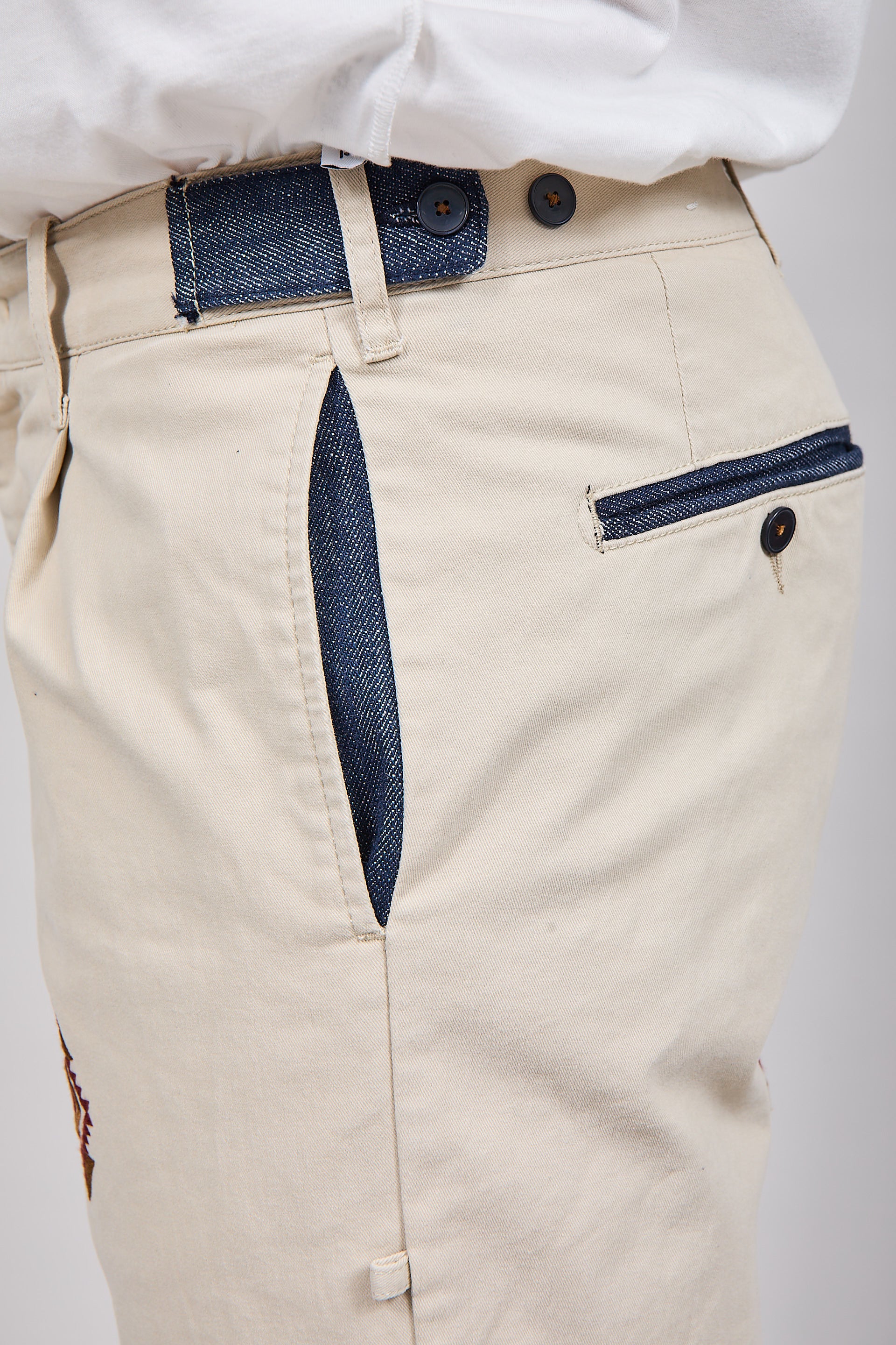 Pantalone Berna etnico 151 Panna