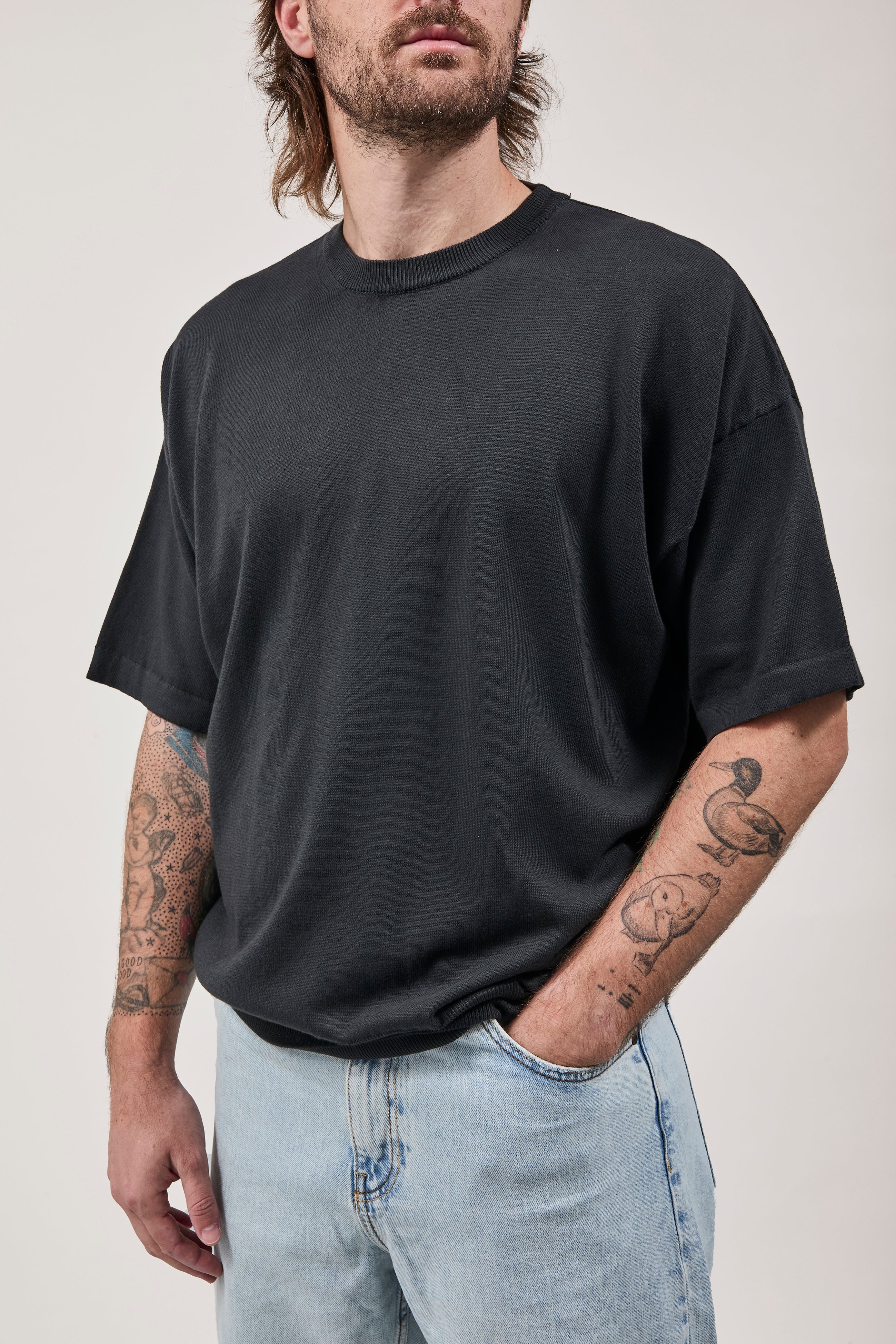 T-shirt Berna Cropped Nera