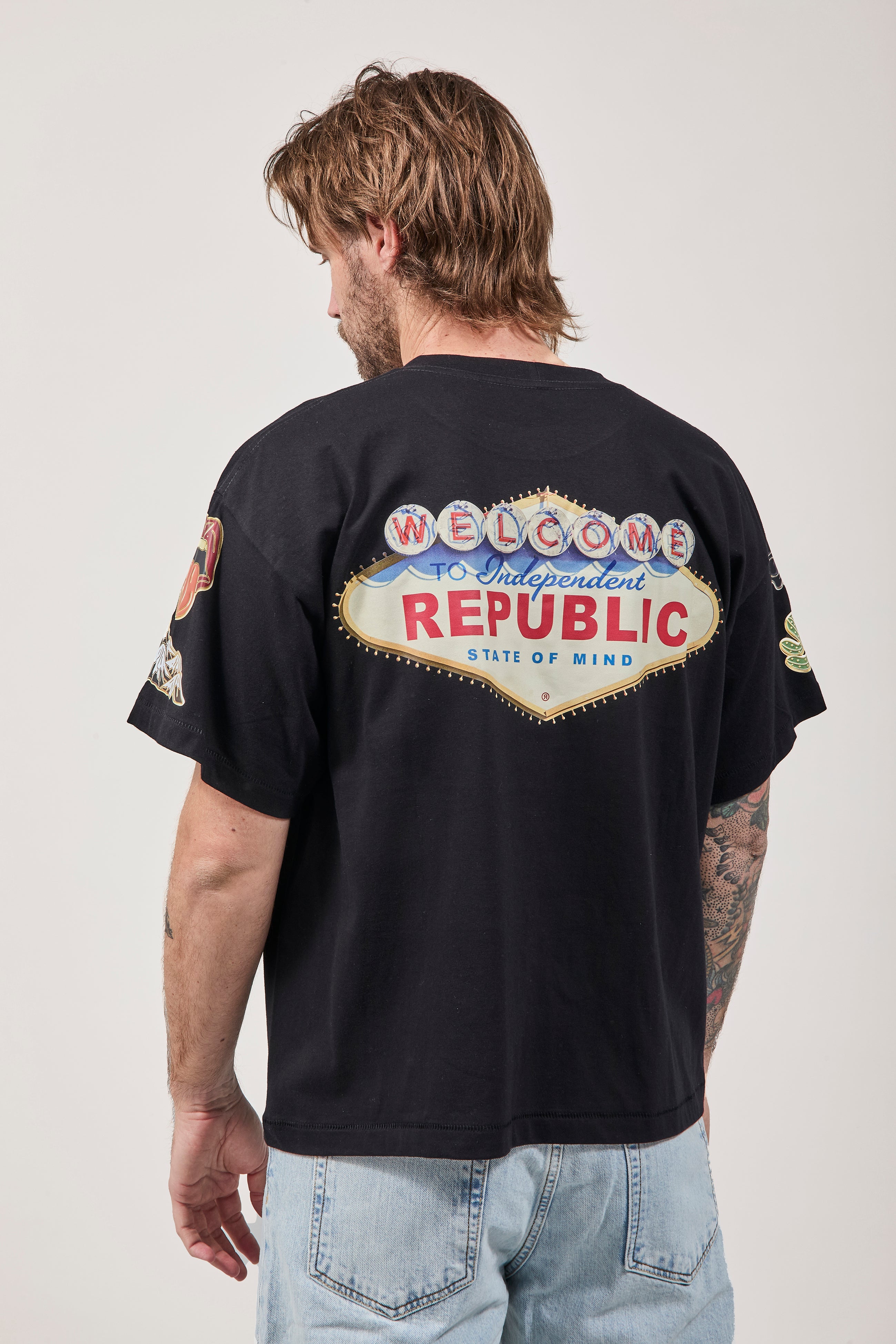 T-shirt Independent Republic State of mind Nera