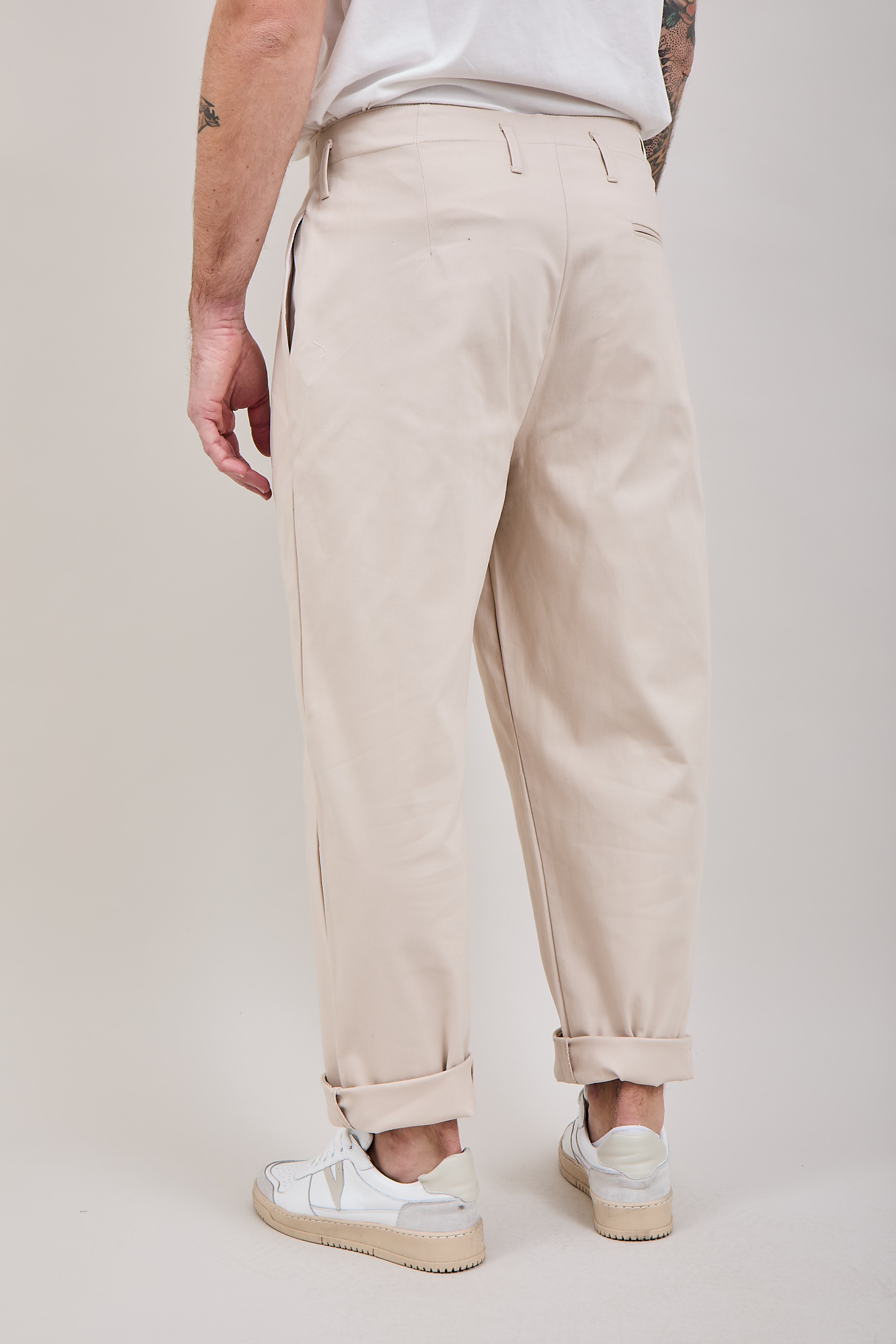 Pantalone Block Eleven Pences Beige 758