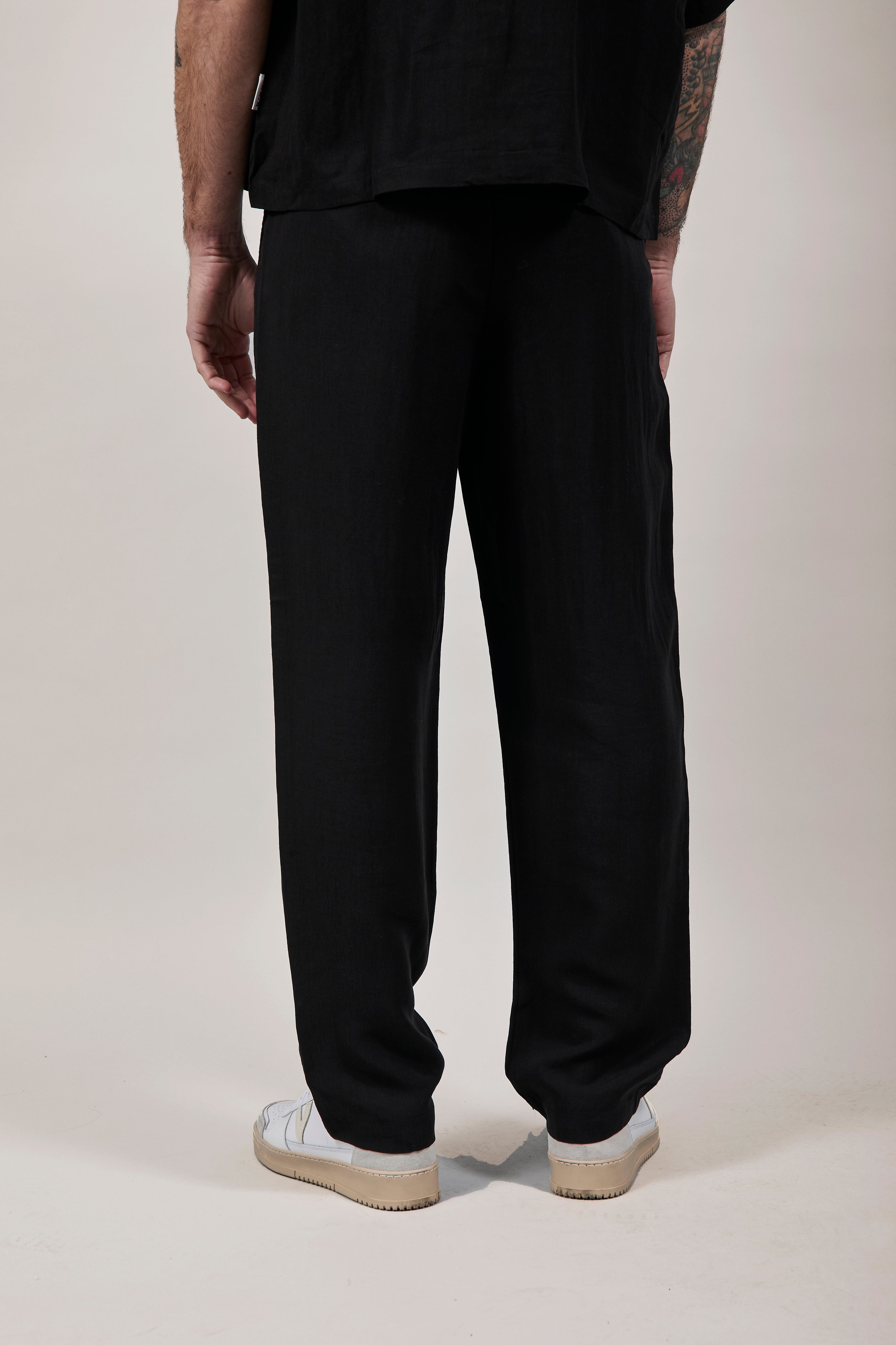 Pantalone Berna Tencel 102 Nero