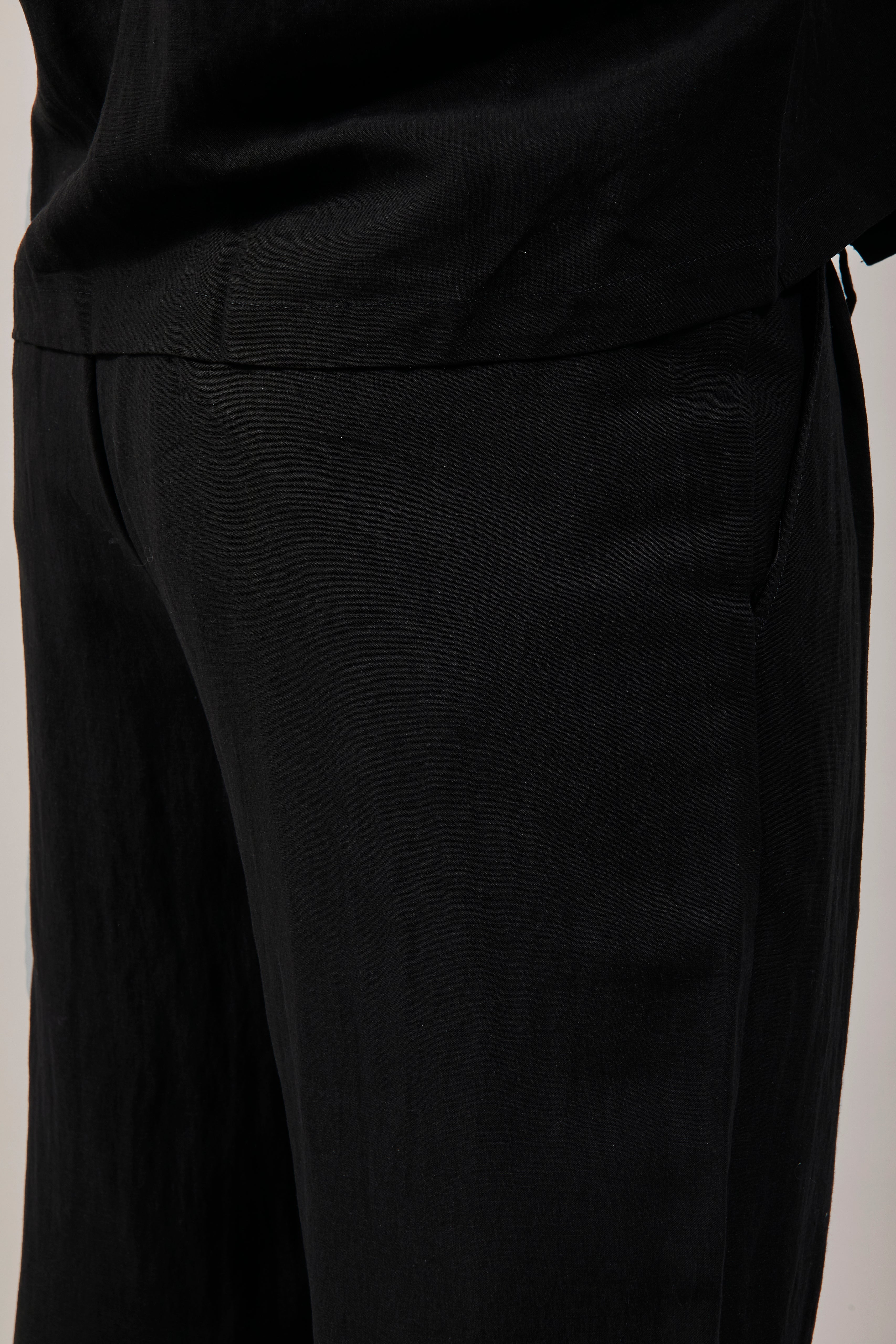 Pantalone Berna Tencel 102 Nero