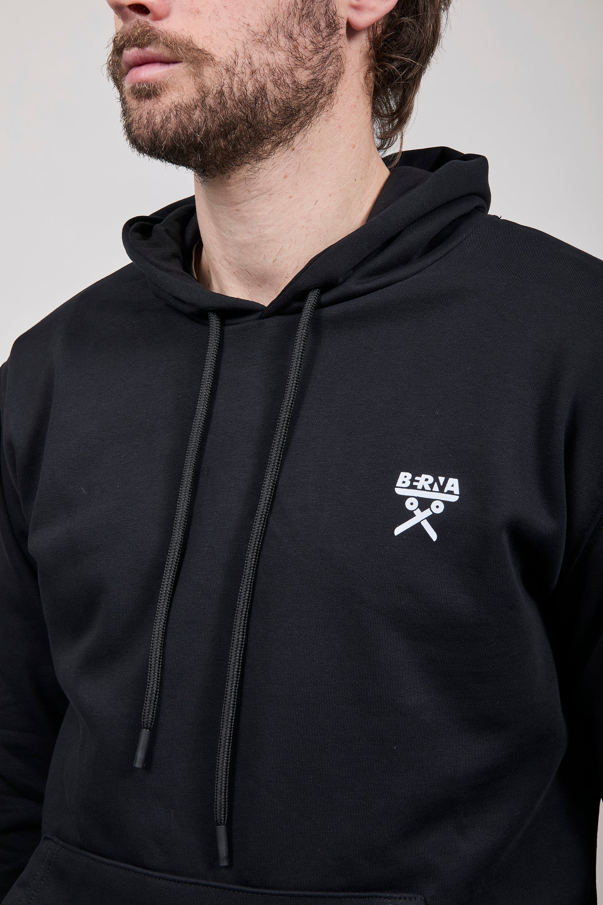 Felpa Berna Cappuccio Nera 52