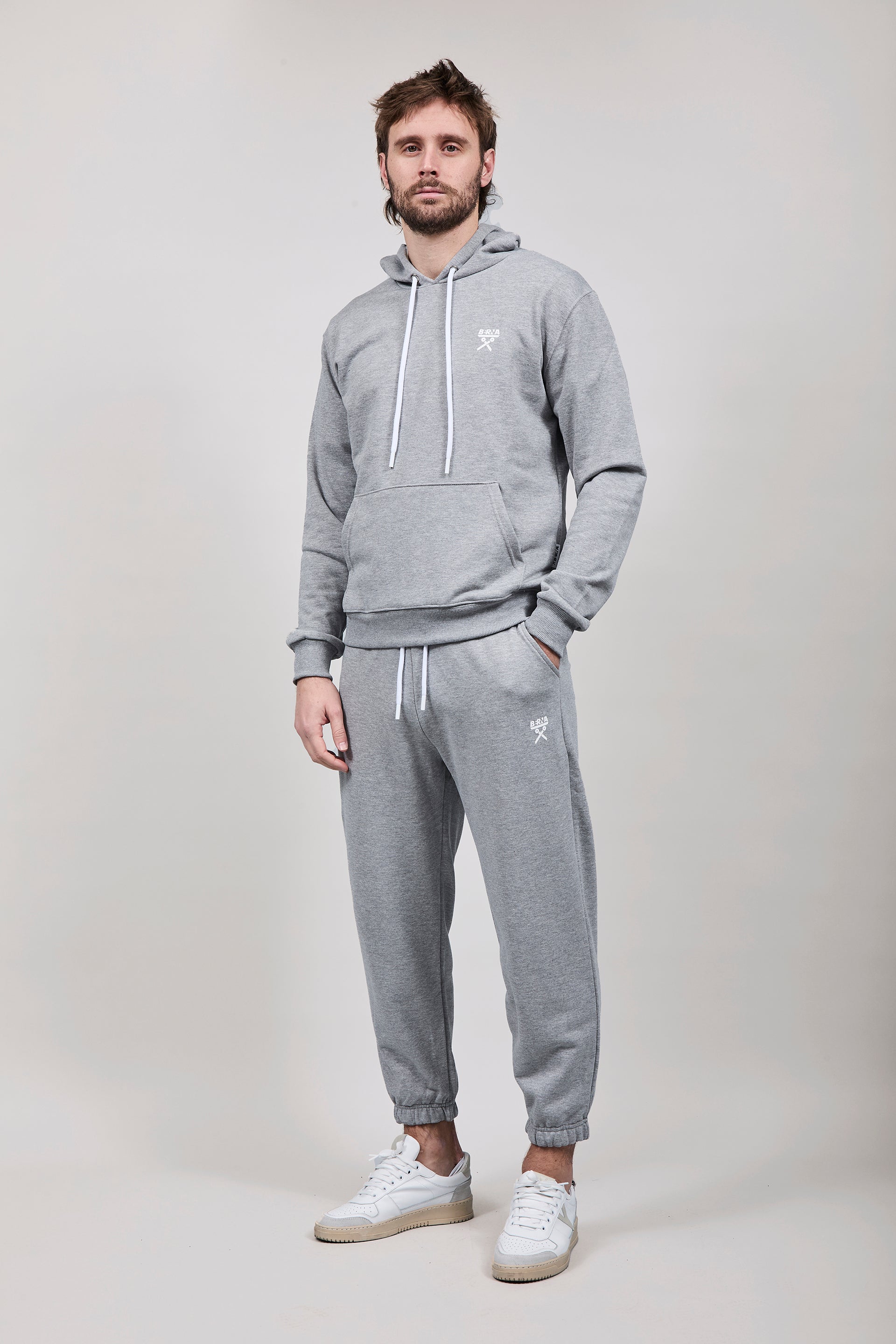 Pantalone Felpa Berna Grigio Melange 58