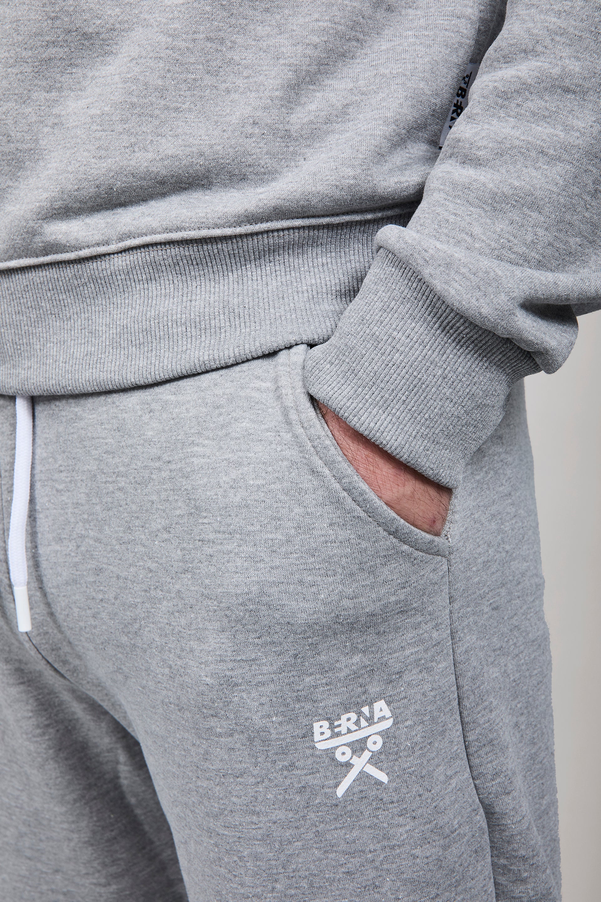 Pantalone Felpa Berna Grigio Melange 58