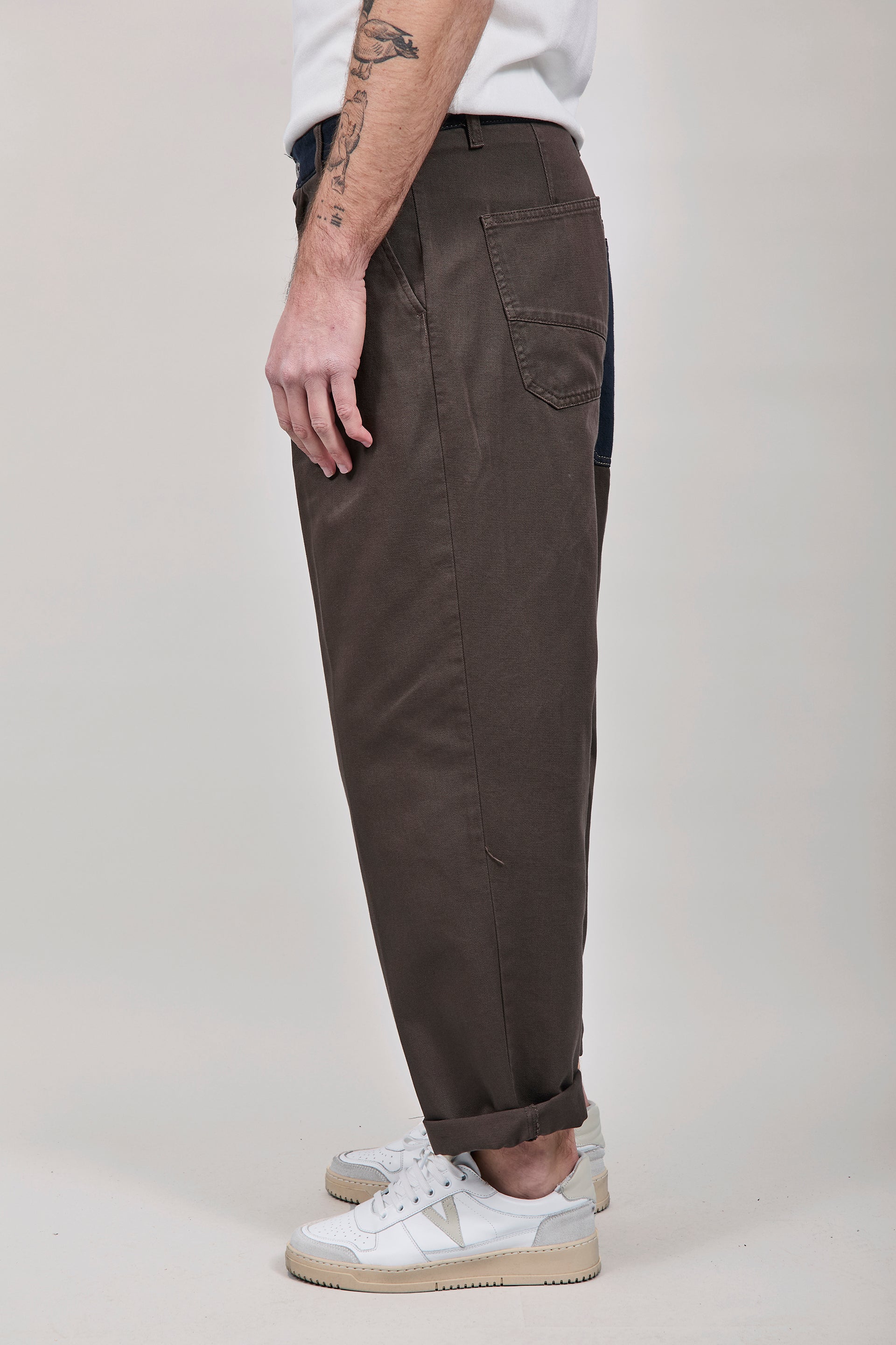 Pantalone cinta denim Berna Caffè