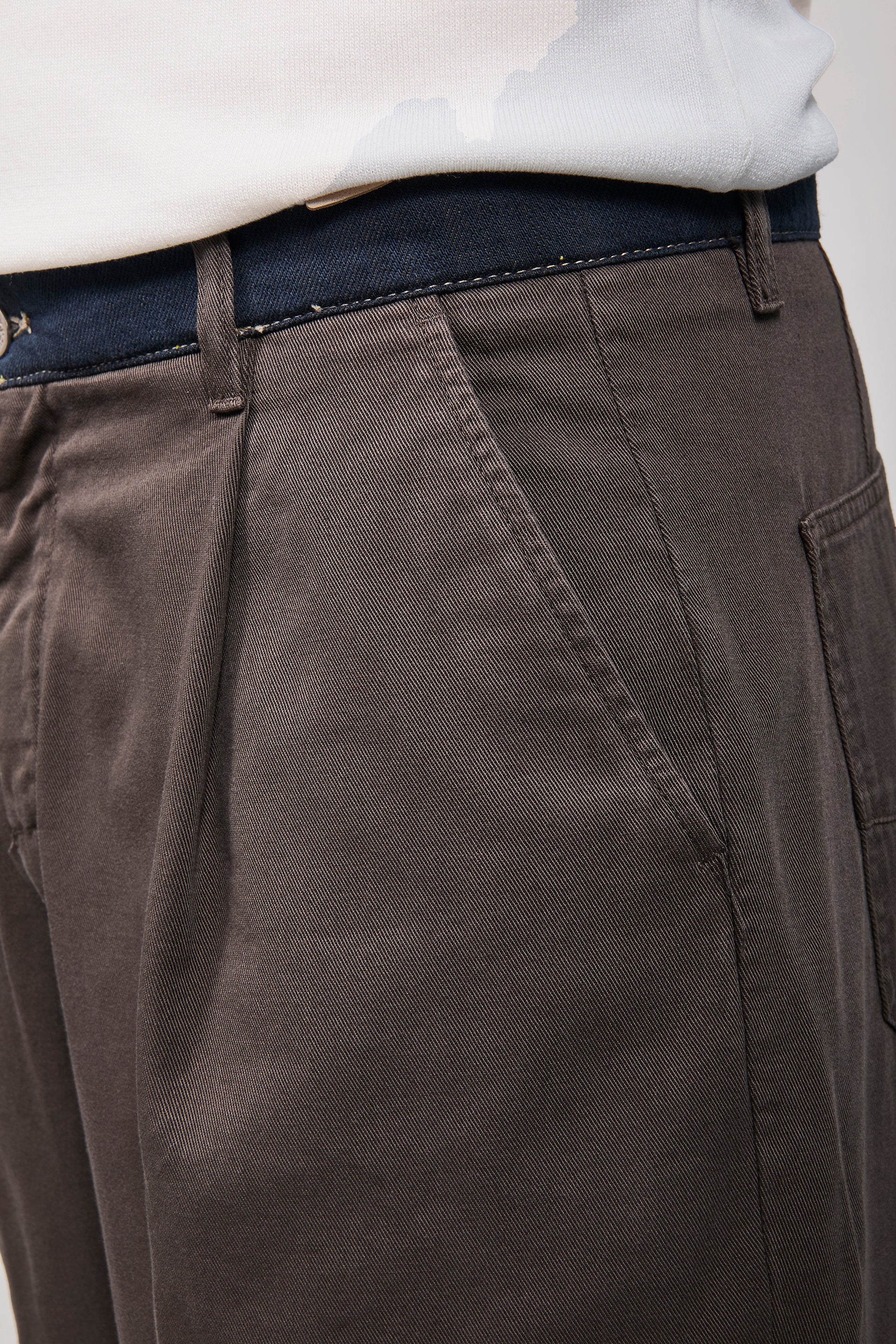 Pantalone cinta denim Berna Caffè