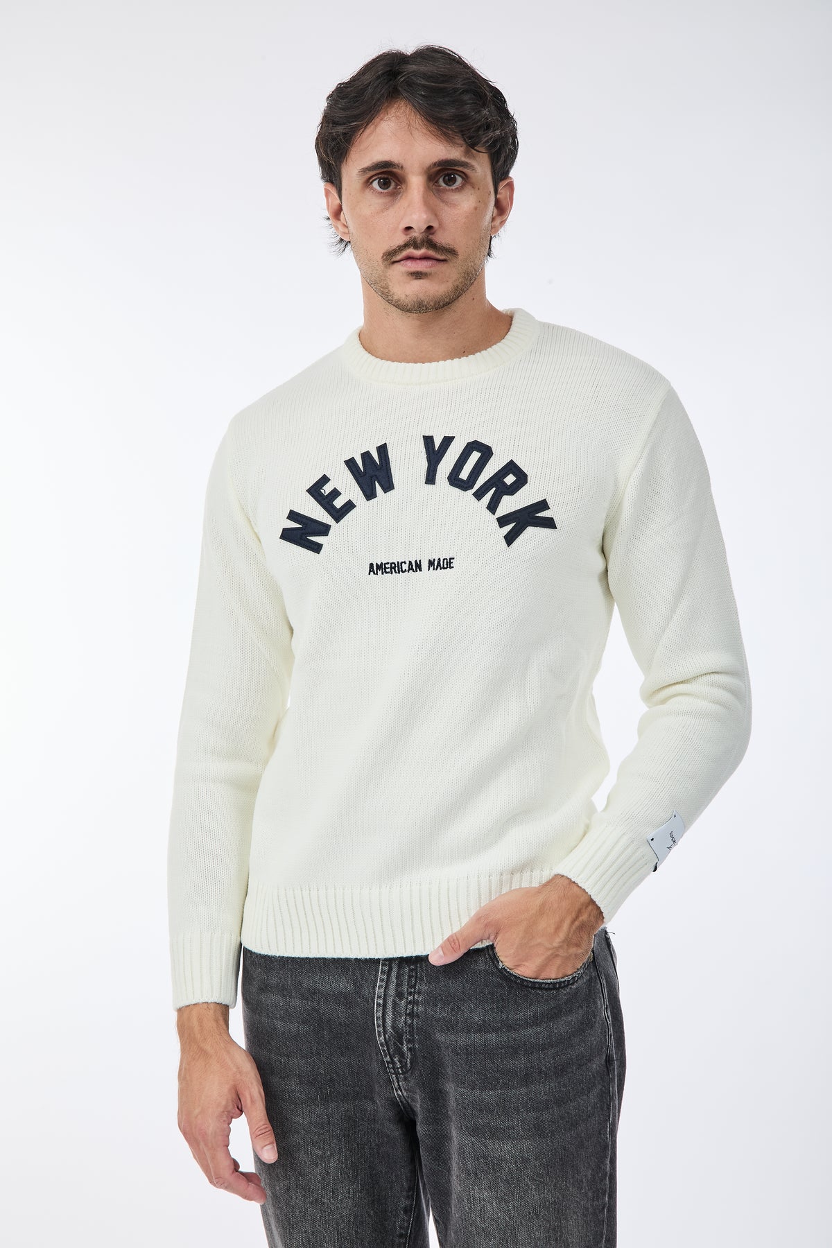 Maglione Superculture AK7011 Bianco