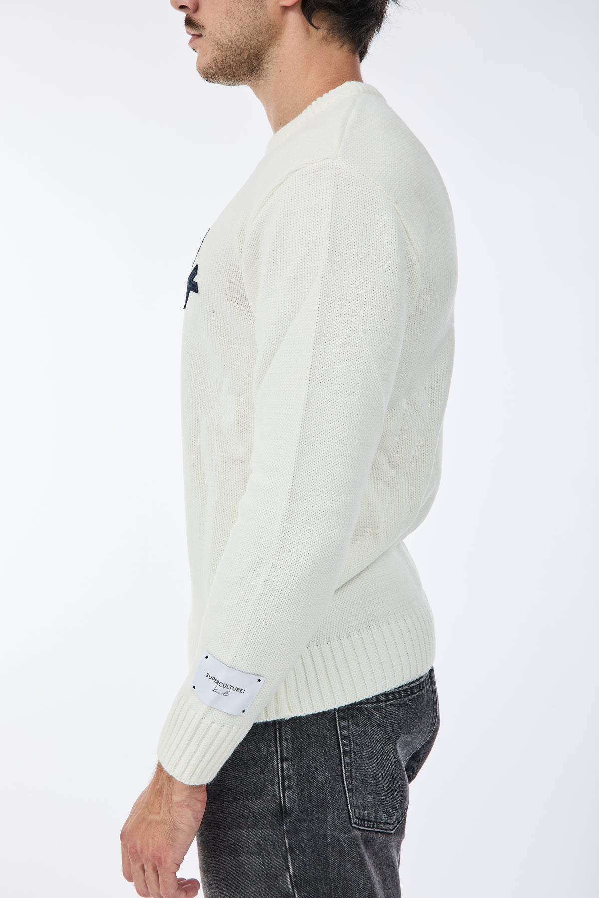Maglione Superculture AK7011 Bianco