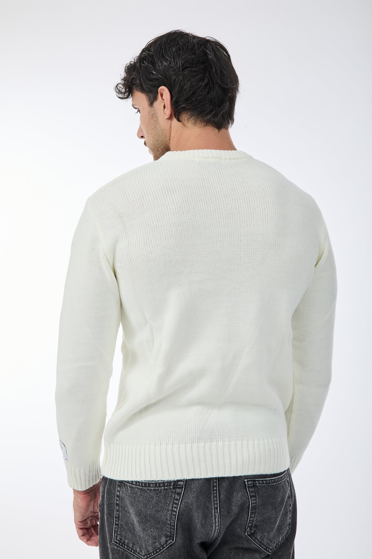 Maglione Superculture AK7011 Bianco
