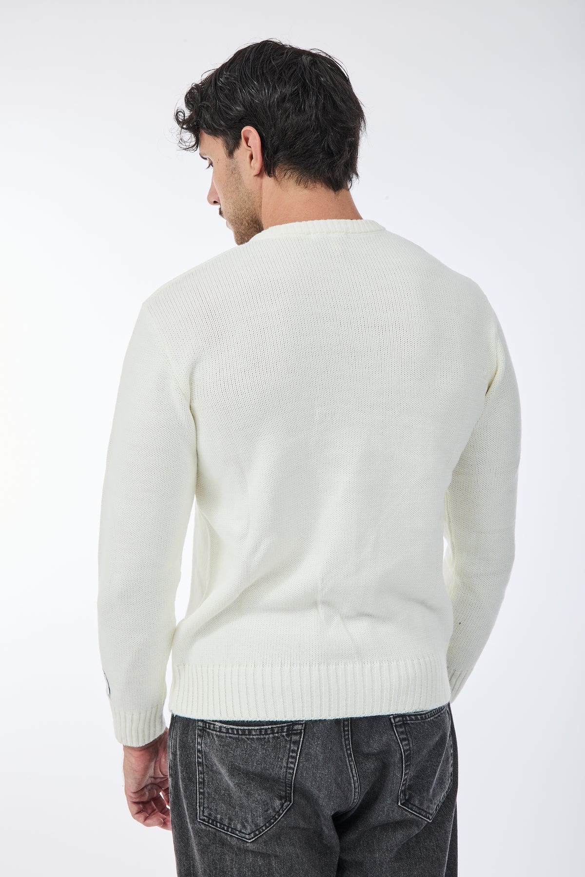 Maglione Superculture AK7009 Bianco