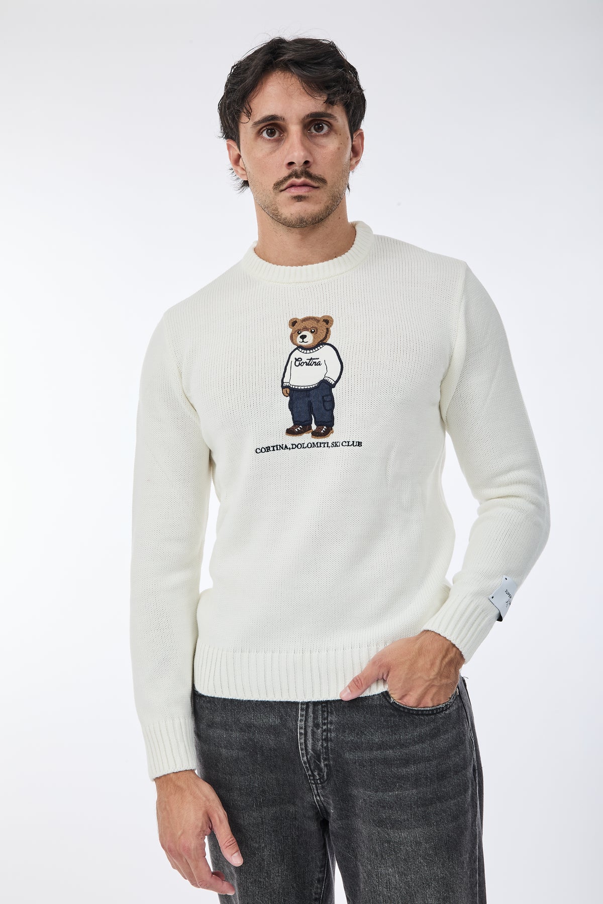 Maglione Superculture AK7043 Bianco