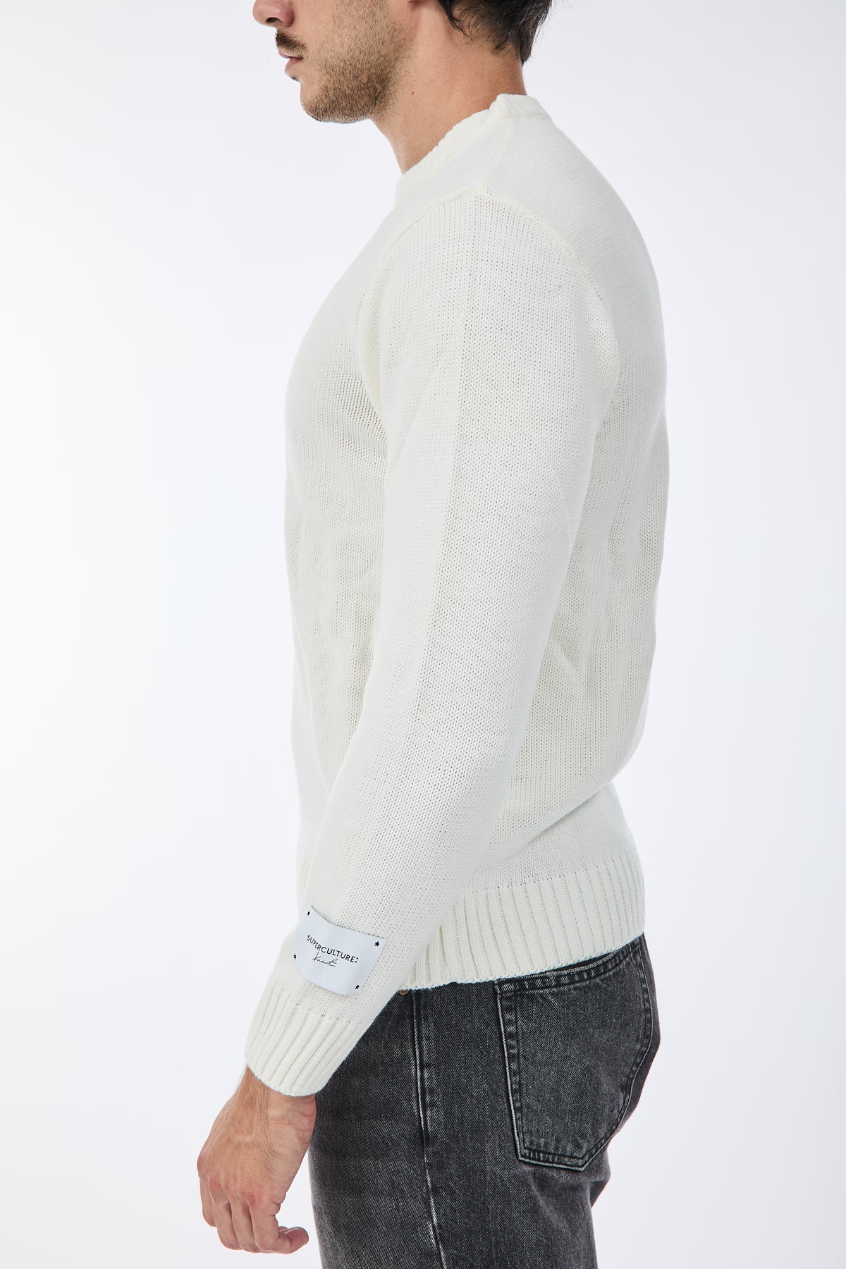 Maglione Superculture AK7043 Bianco
