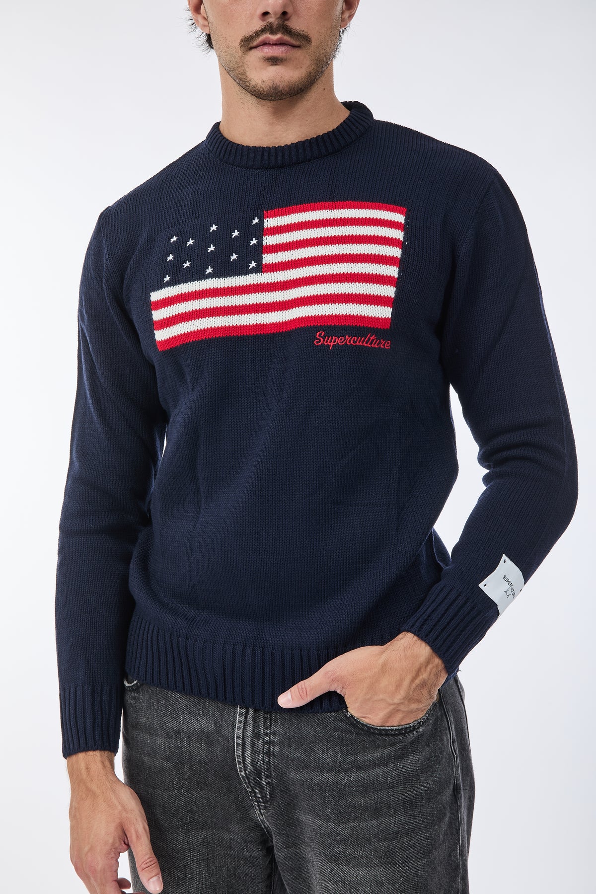 Maglione Superculture AK7021 Blu