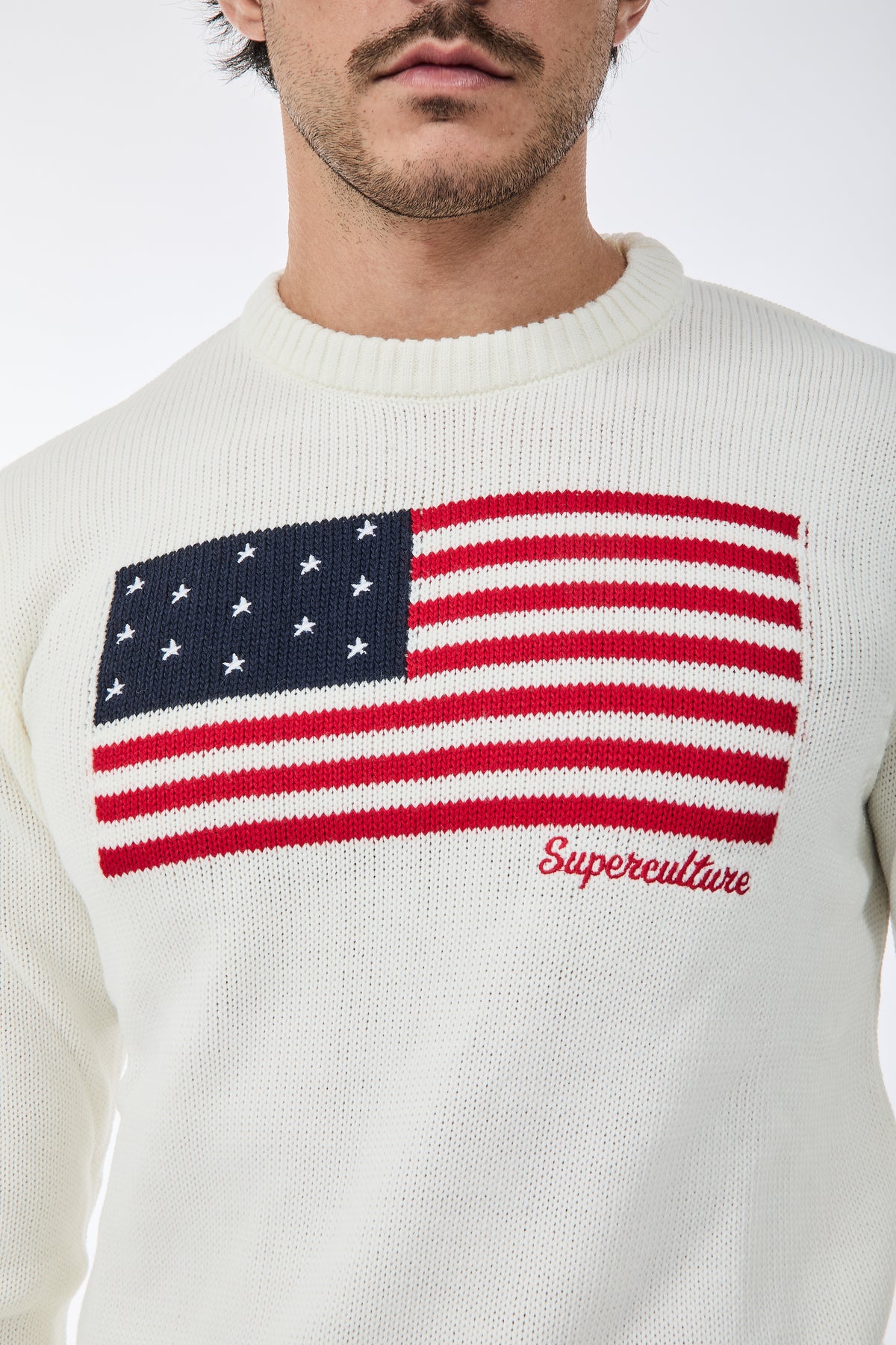 Maglione Superculture AK7021 Bianco
