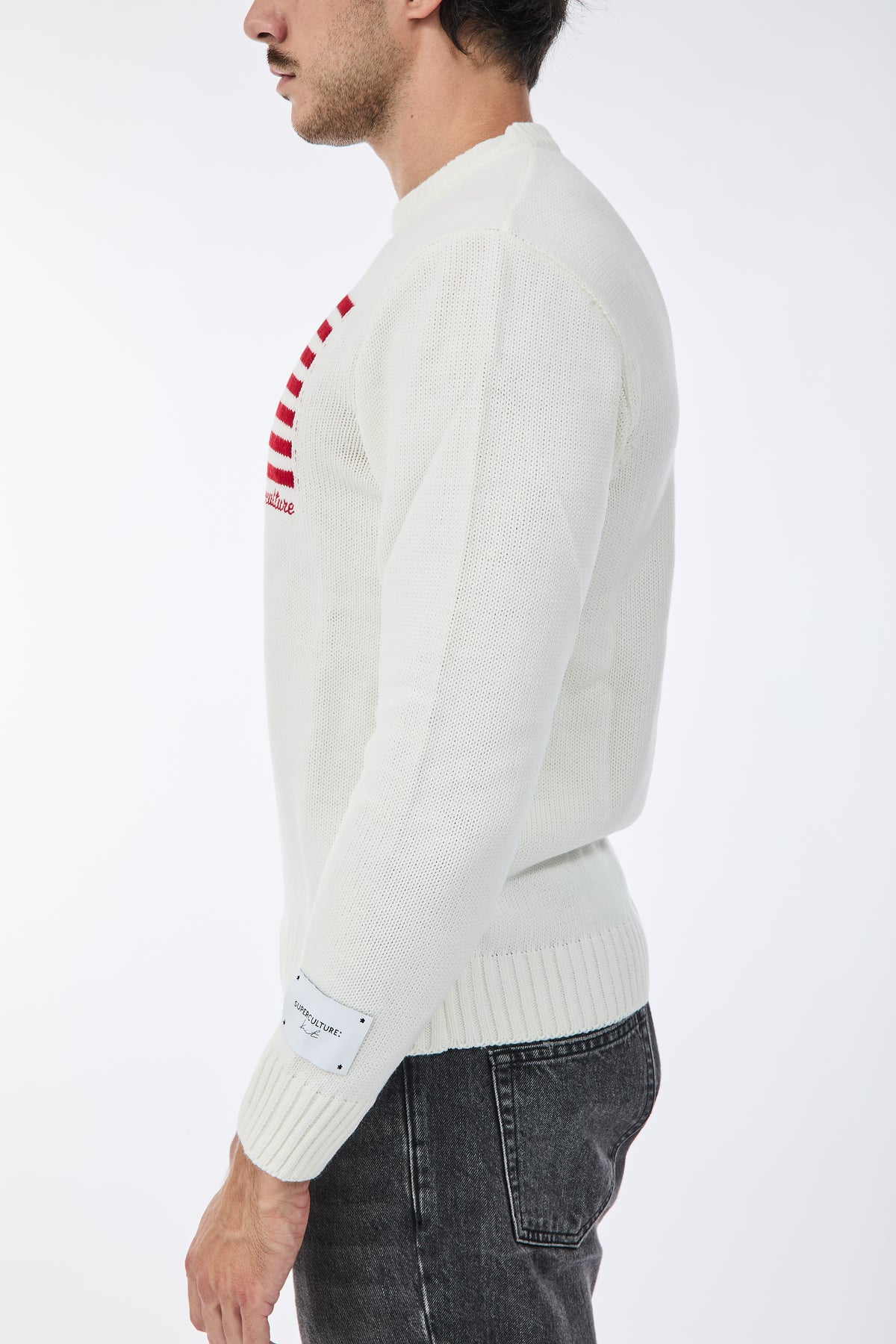Maglione Superculture AK7021 Bianco