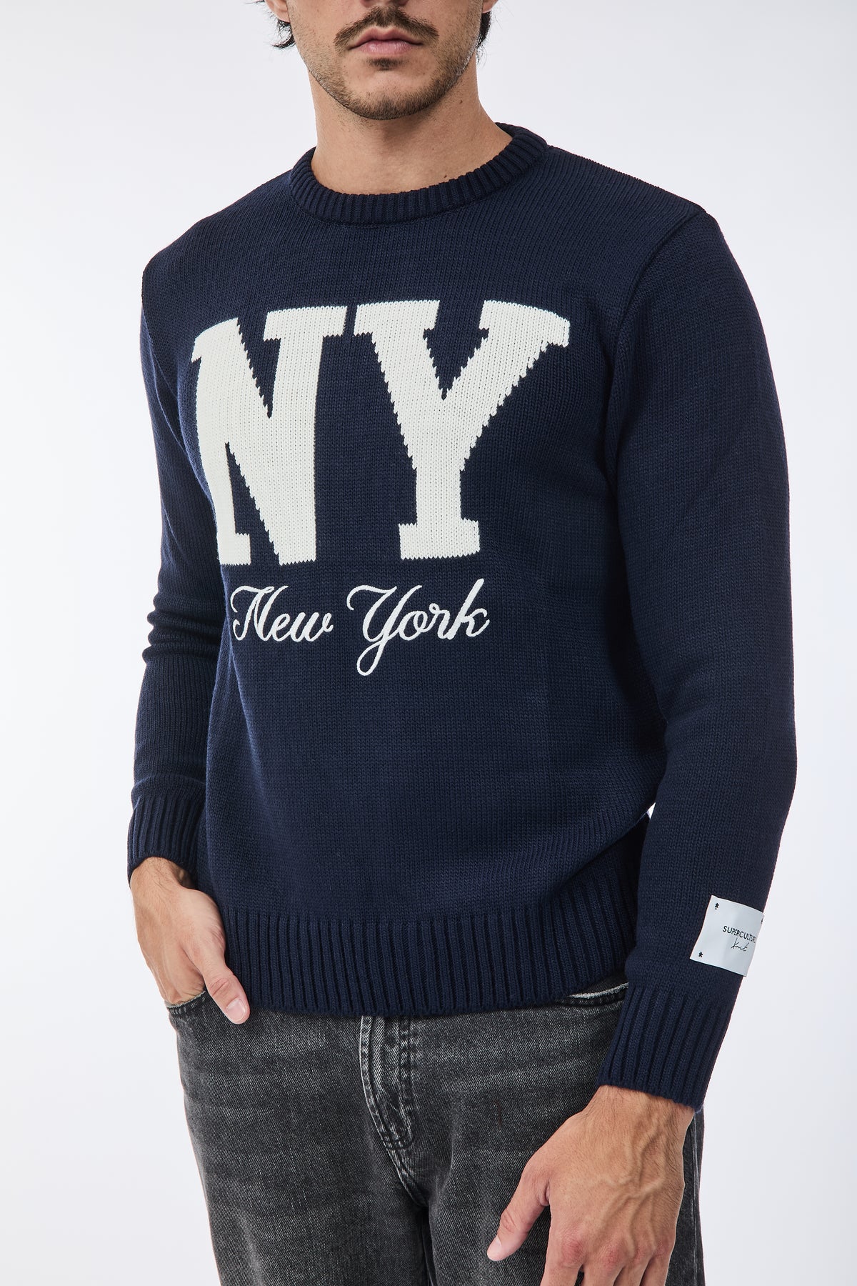 Maglione Superculture AK7023 Blu