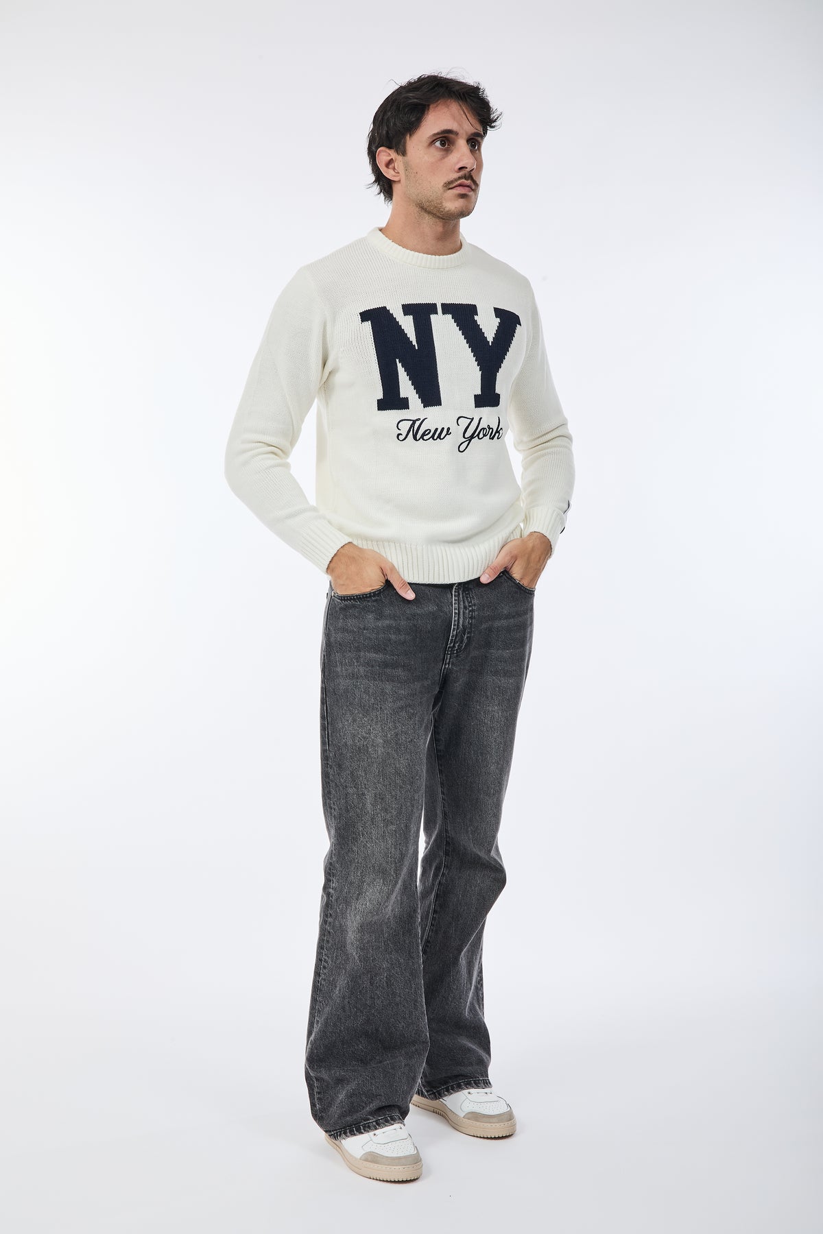 Maglione Superculture AK7023 Bianco