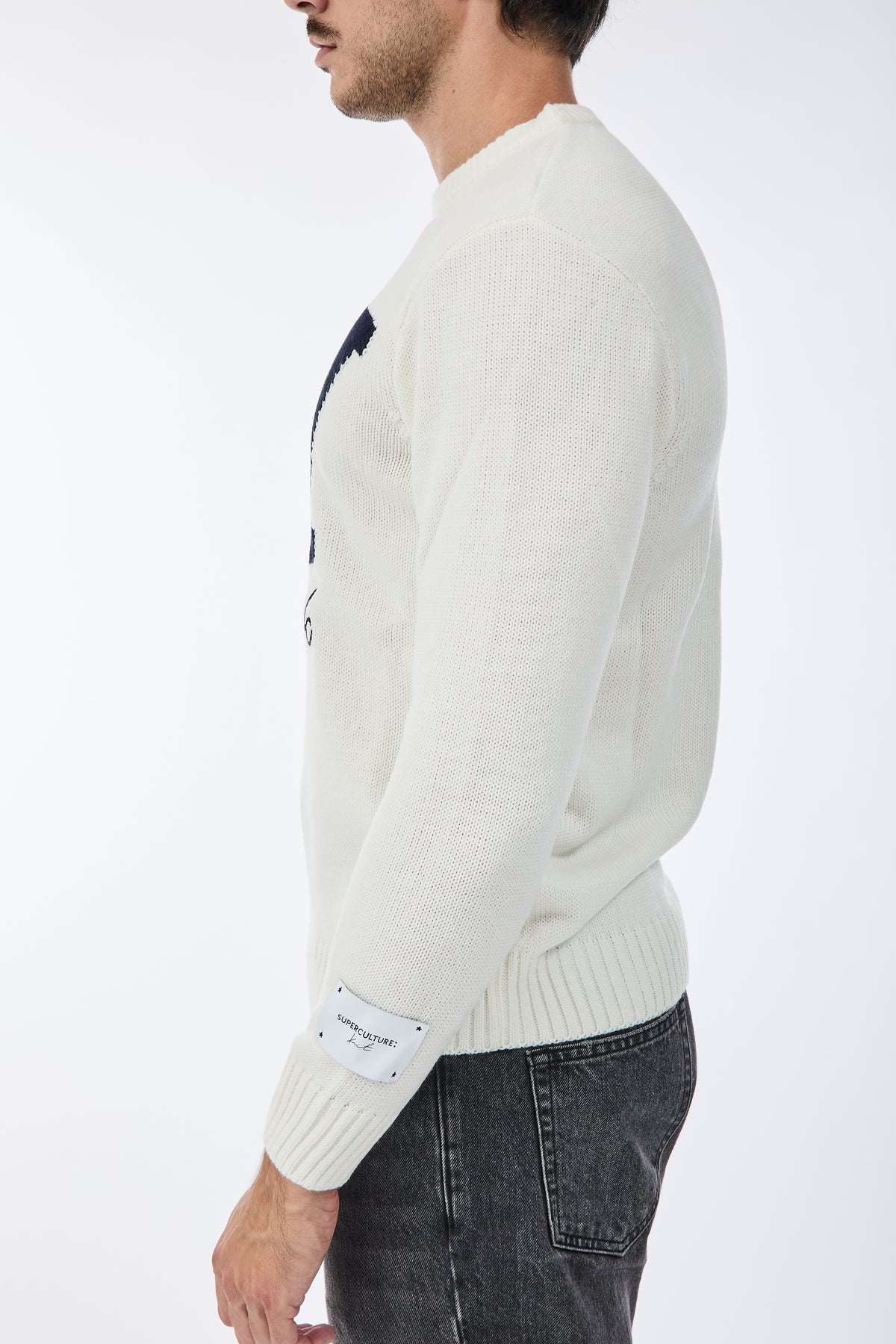 Maglione Superculture AK7023 Bianco