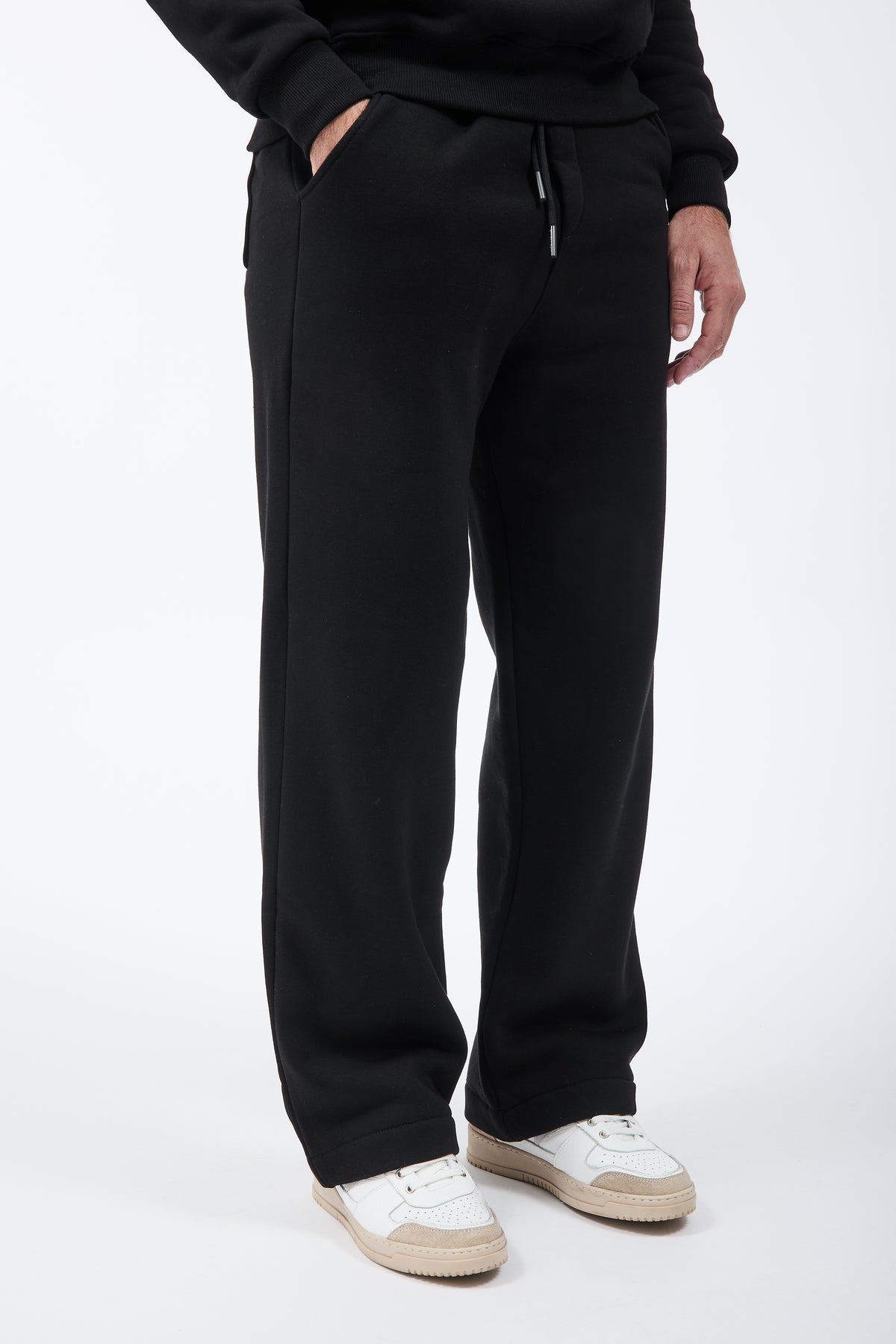 Pantalone Superculture Felpa Palazzo James Nero