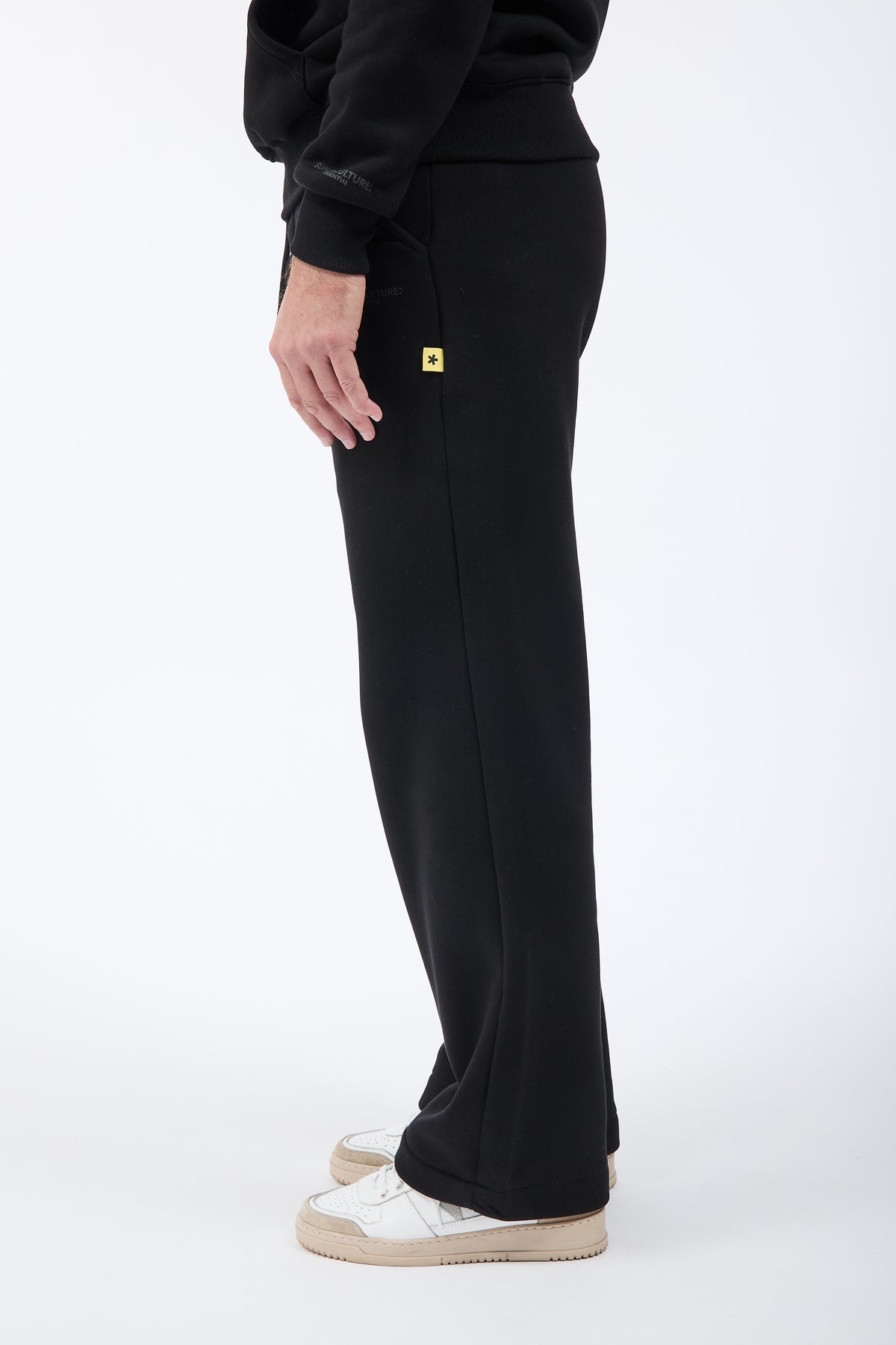 Pantalone Superculture Felpa Palazzo James Nero