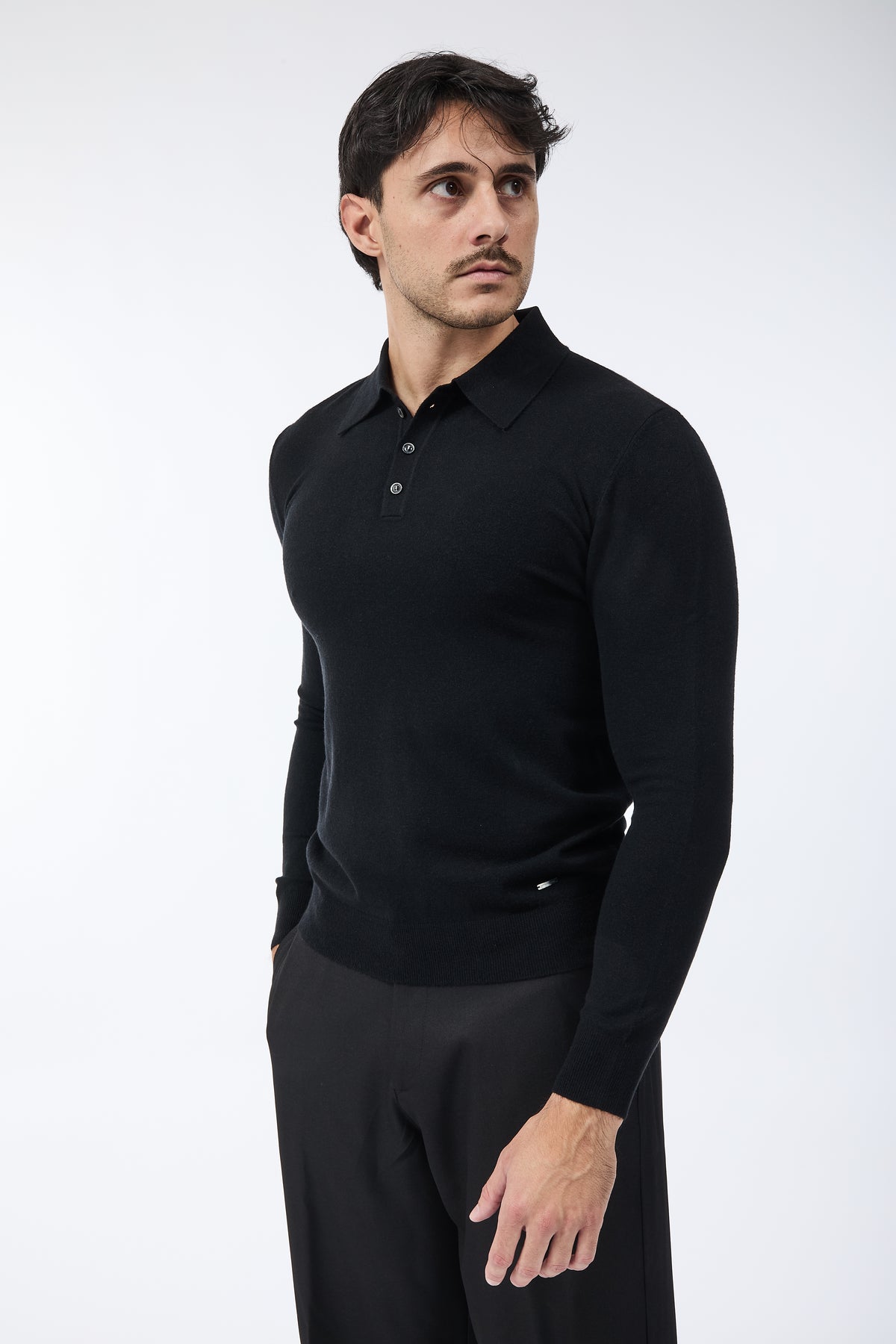 Maglioncino Polo Gianni Lupo 508 Nero