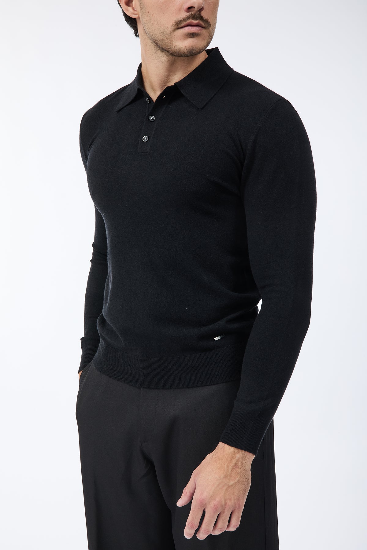 Maglioncino Polo Gianni Lupo 508 Nero