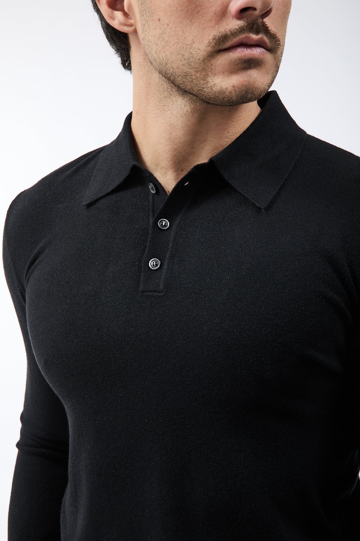 Maglioncino Polo Gianni Lupo 508 Nero