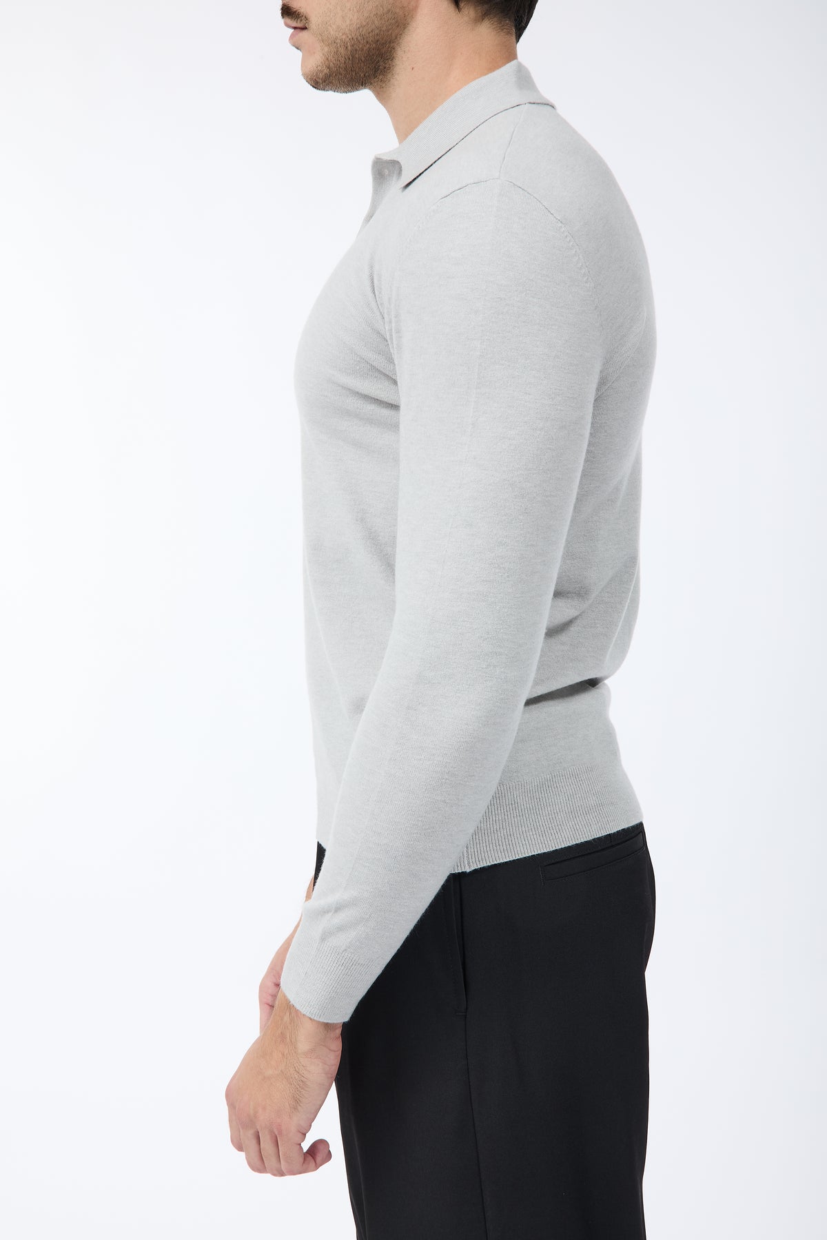 Maglioncino Polo Gianni Lupo 508 Grigio