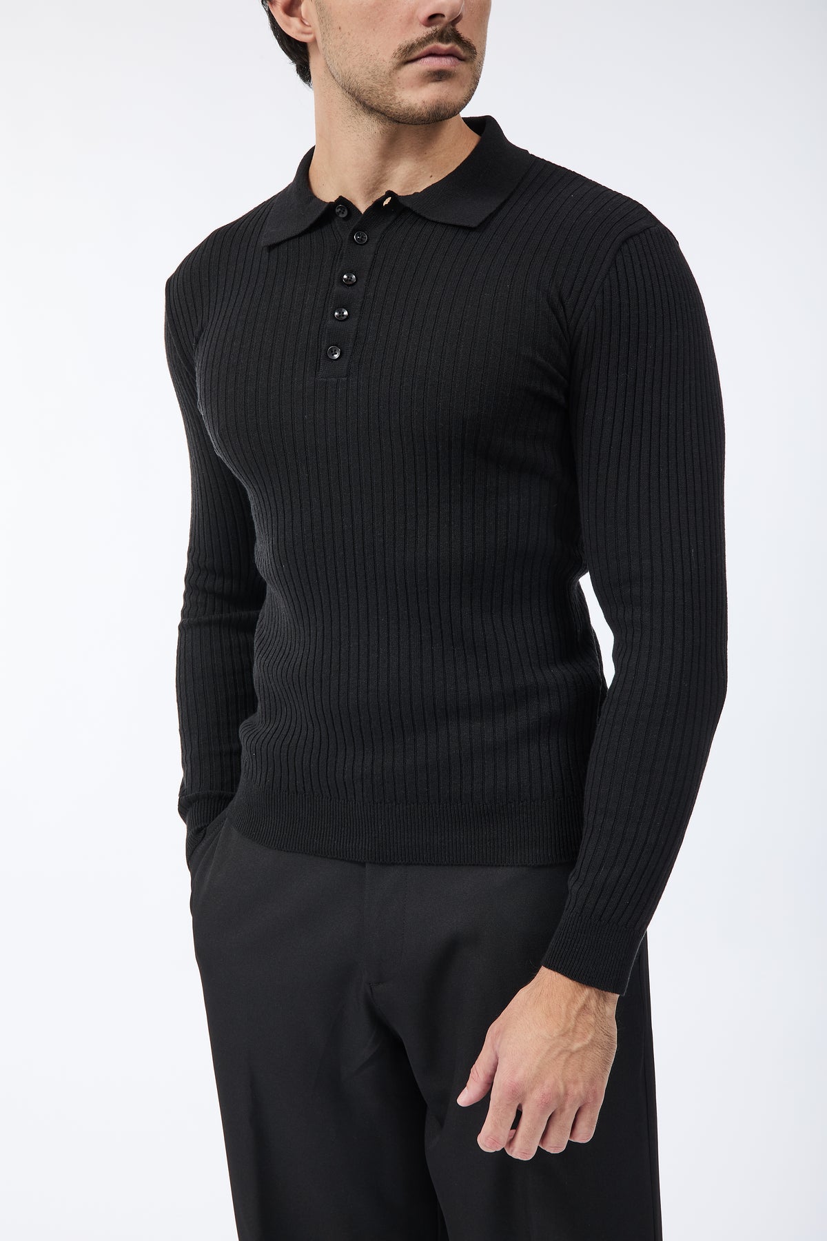 Maglioncino Polo Berna Costina Nero
