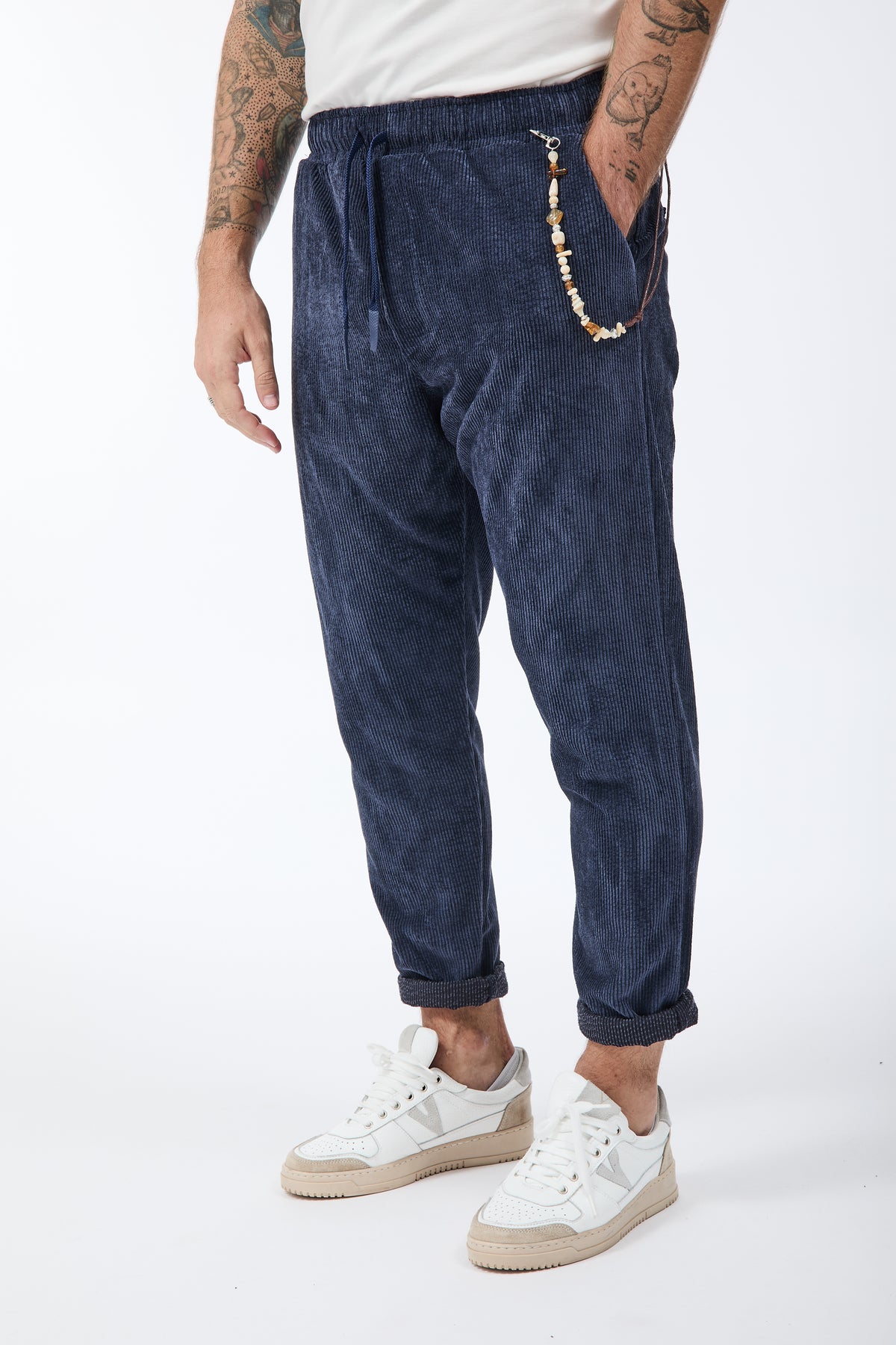 Pantalaccio Over-d Velluto Blu P66