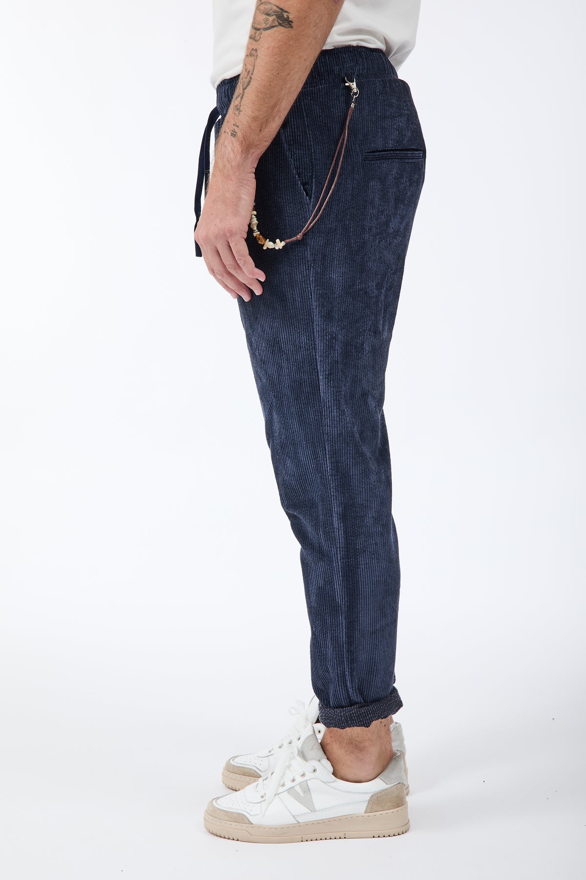 Pantalaccio Over-d Velluto Blu P66