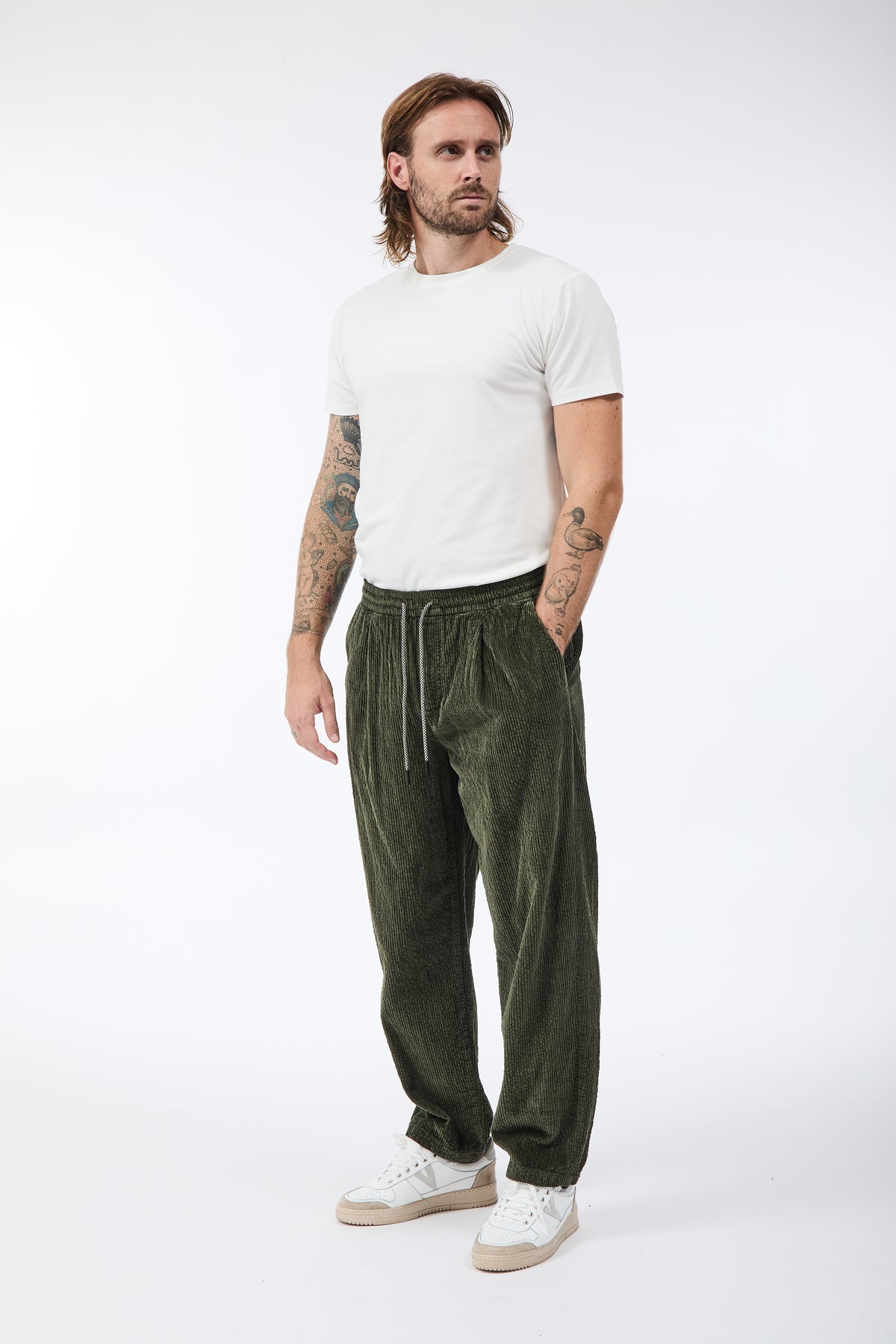 Pantalaccio Block Eleven Velluto Verde 66