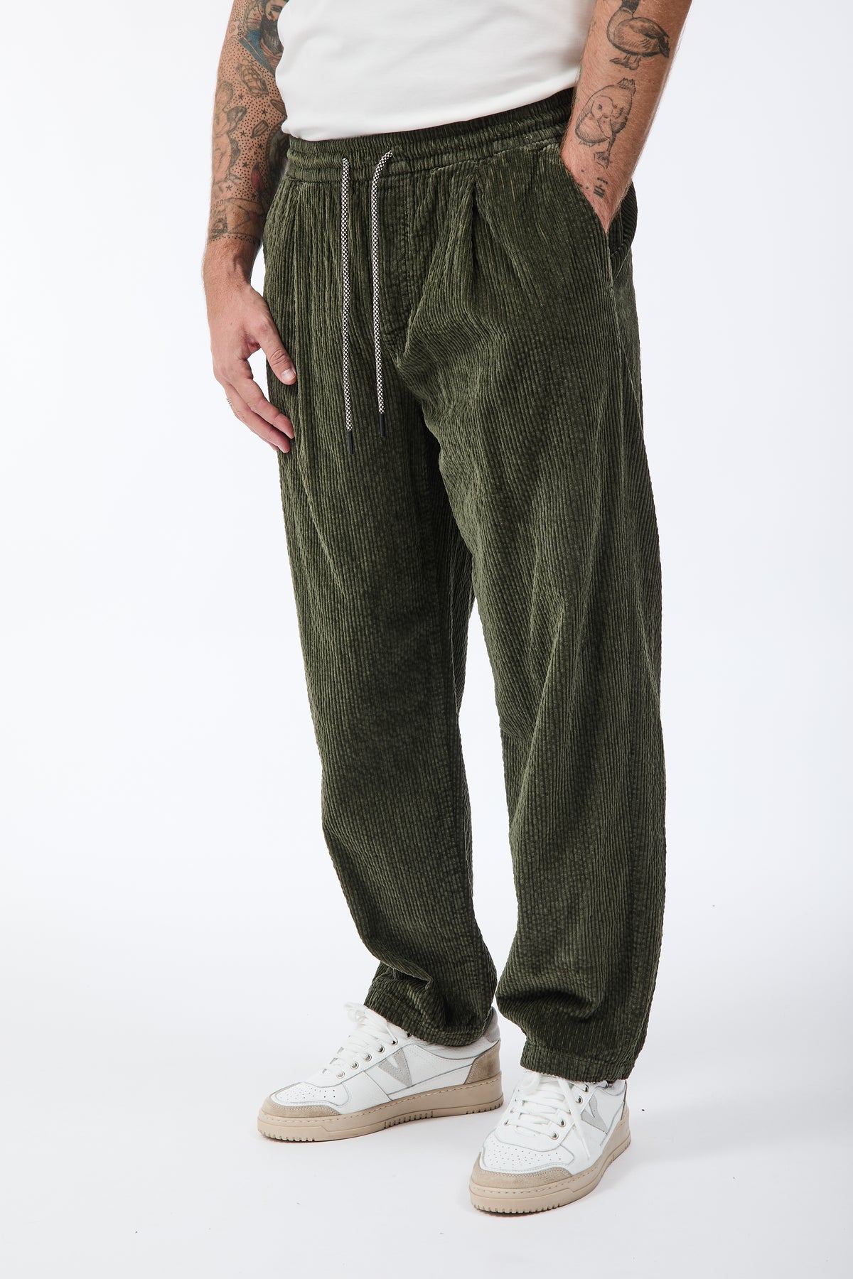 Pantalaccio Block Eleven Velluto Verde 66