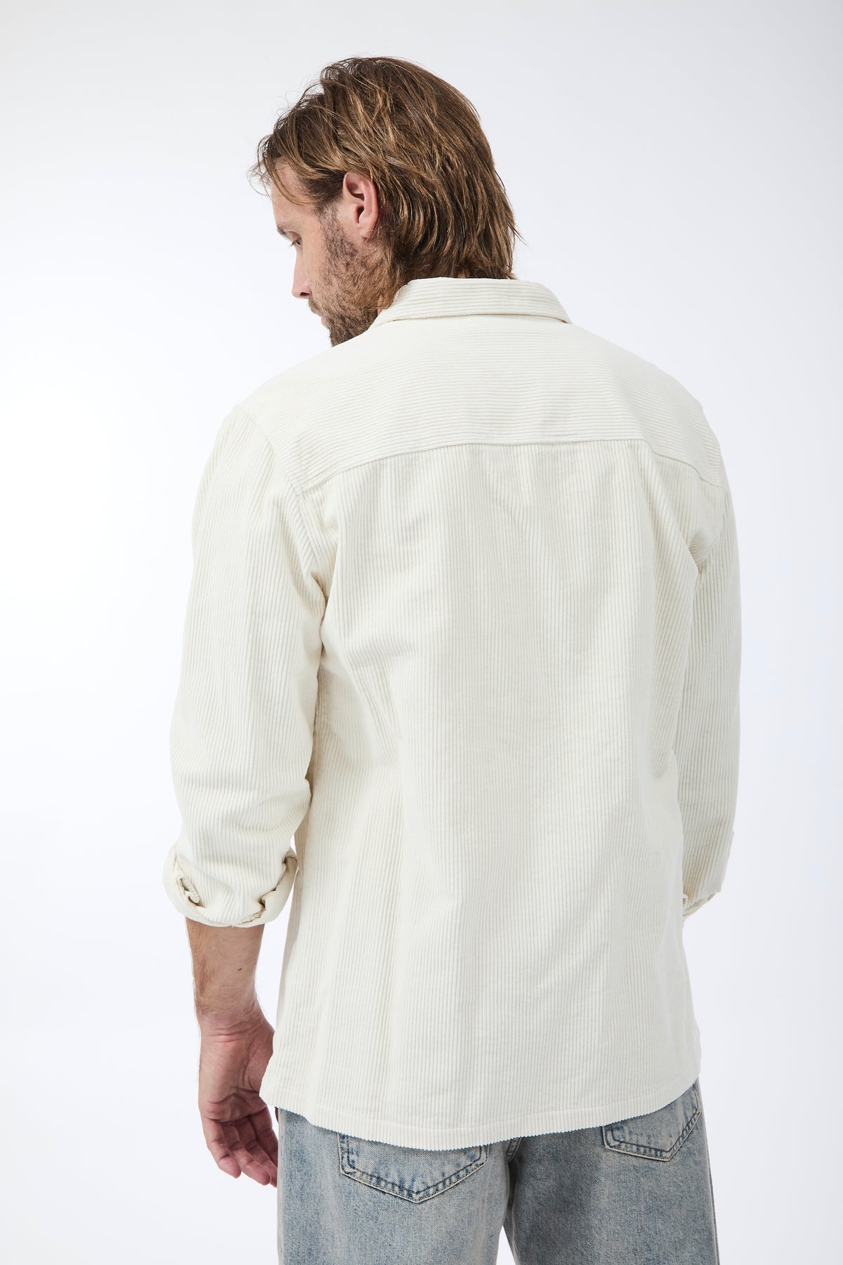 Camicia Gianni Lupo Velluto Panna 7844