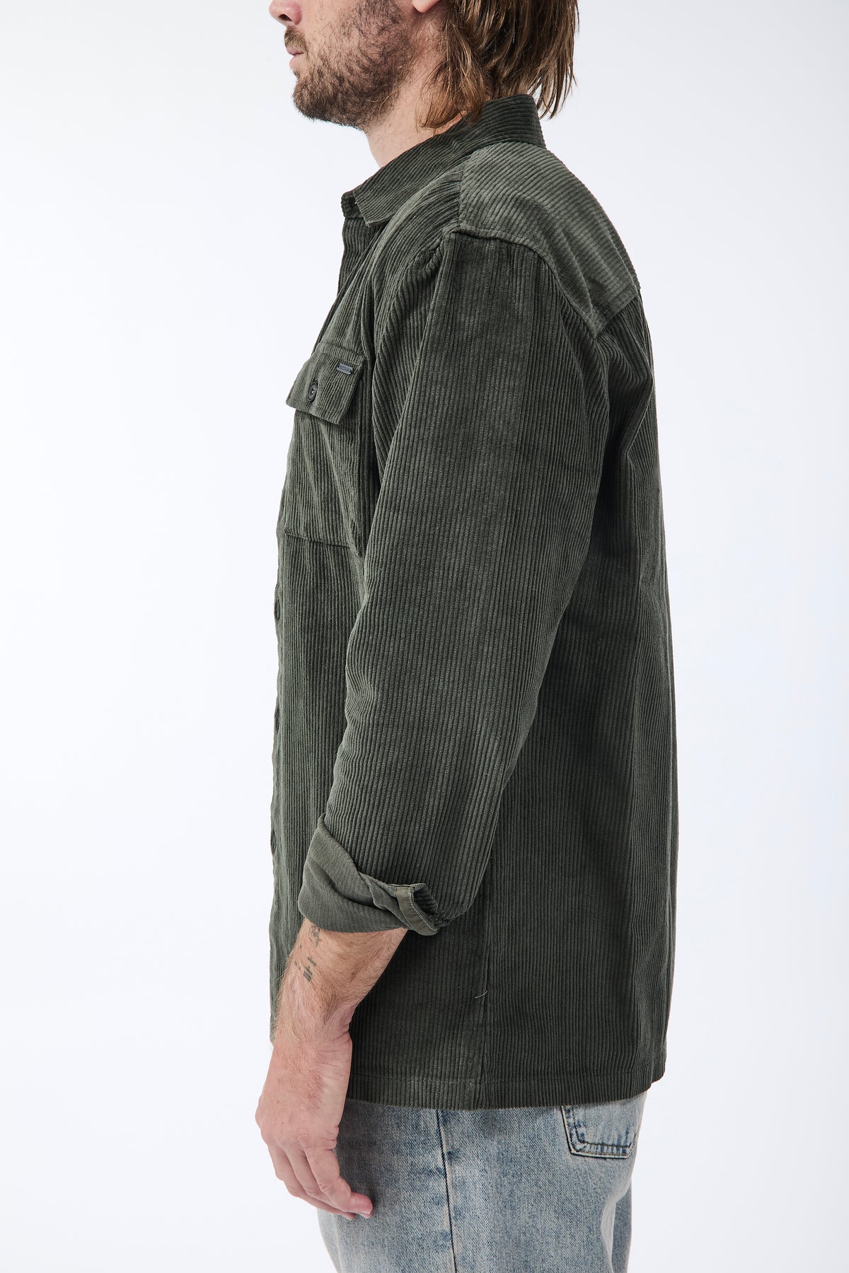 Camicia Gianni Lupo Velluto Militare 7844