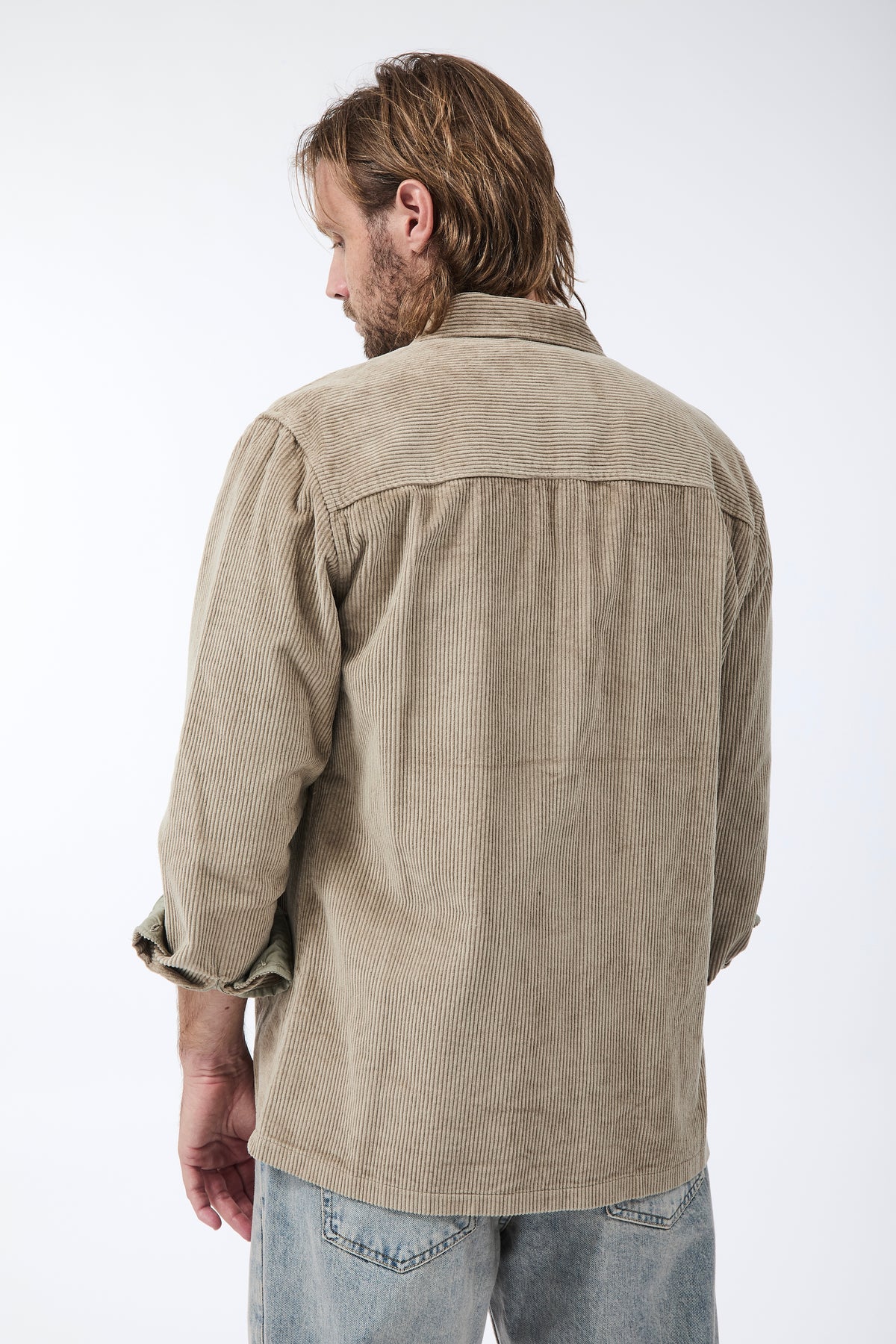 Camicia Gianni Lupo Velluto Cammello 7844