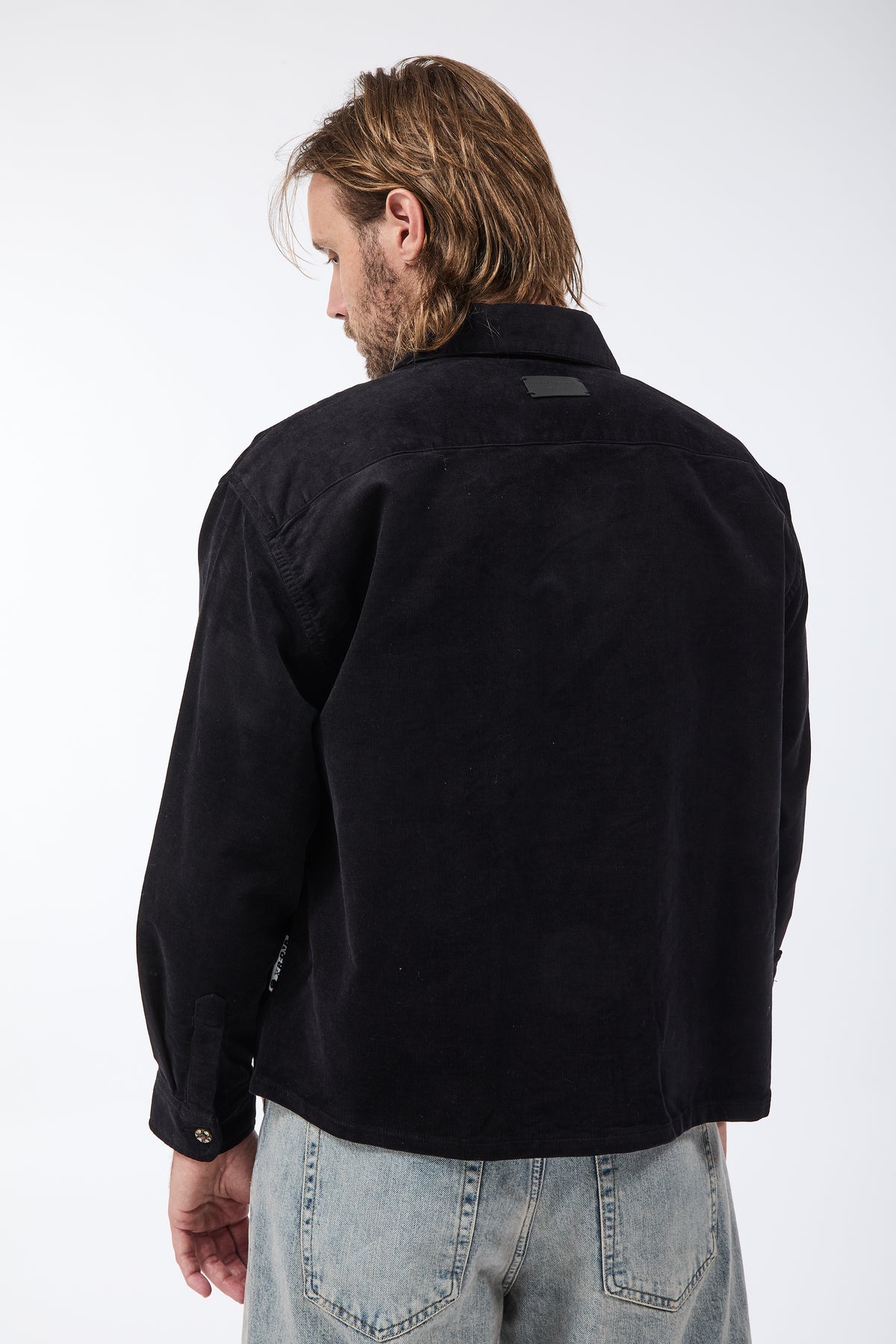 Camicia Berna Cropped Velluto Nero 344