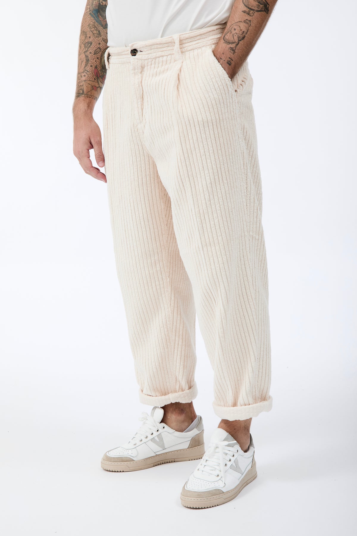 Pantalone Berna Rocciatore Velluto Panna