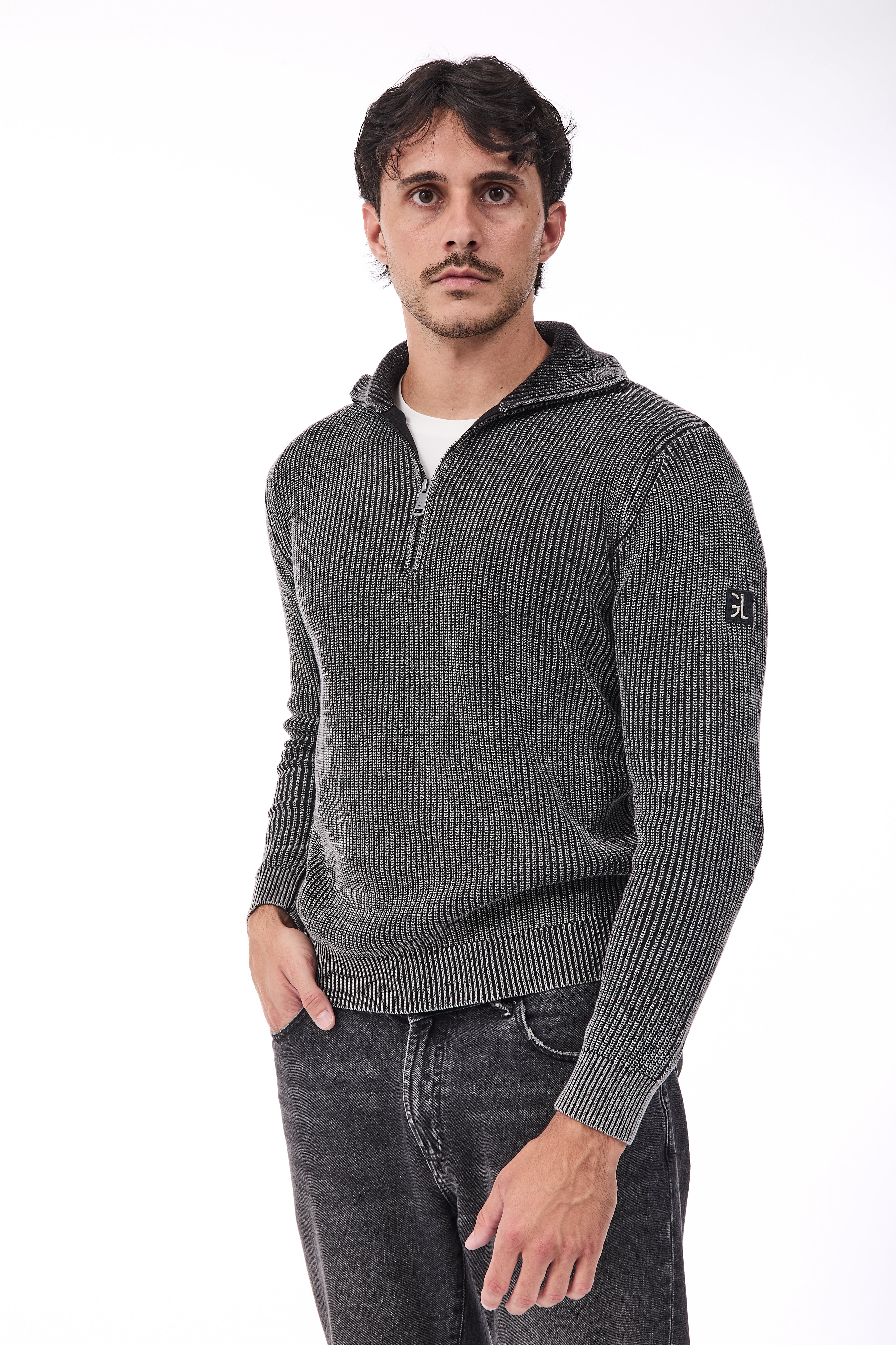 Maglione Gianni Lupo Nero 35602
