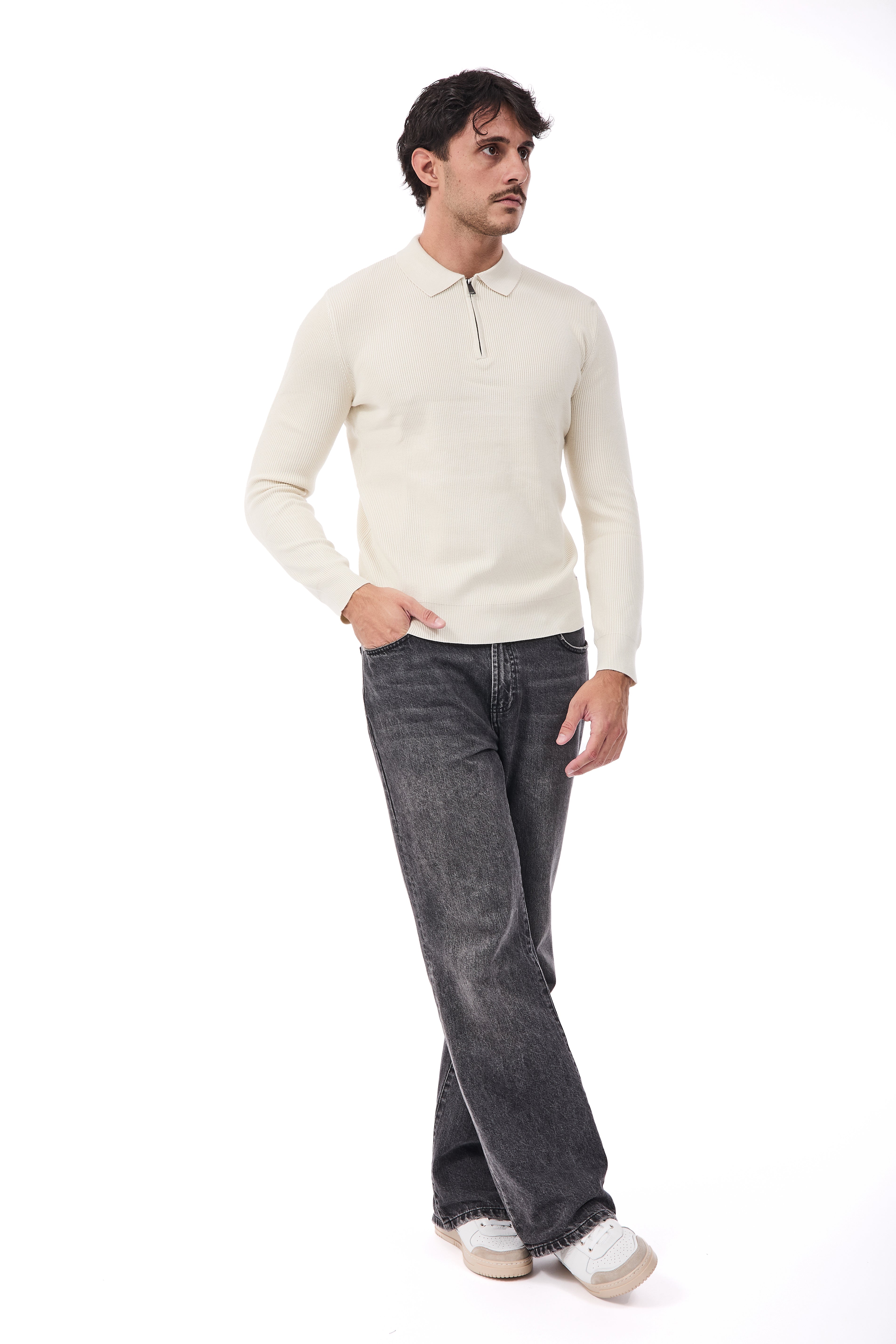 Maglione Gianni Lupo Panna 35133