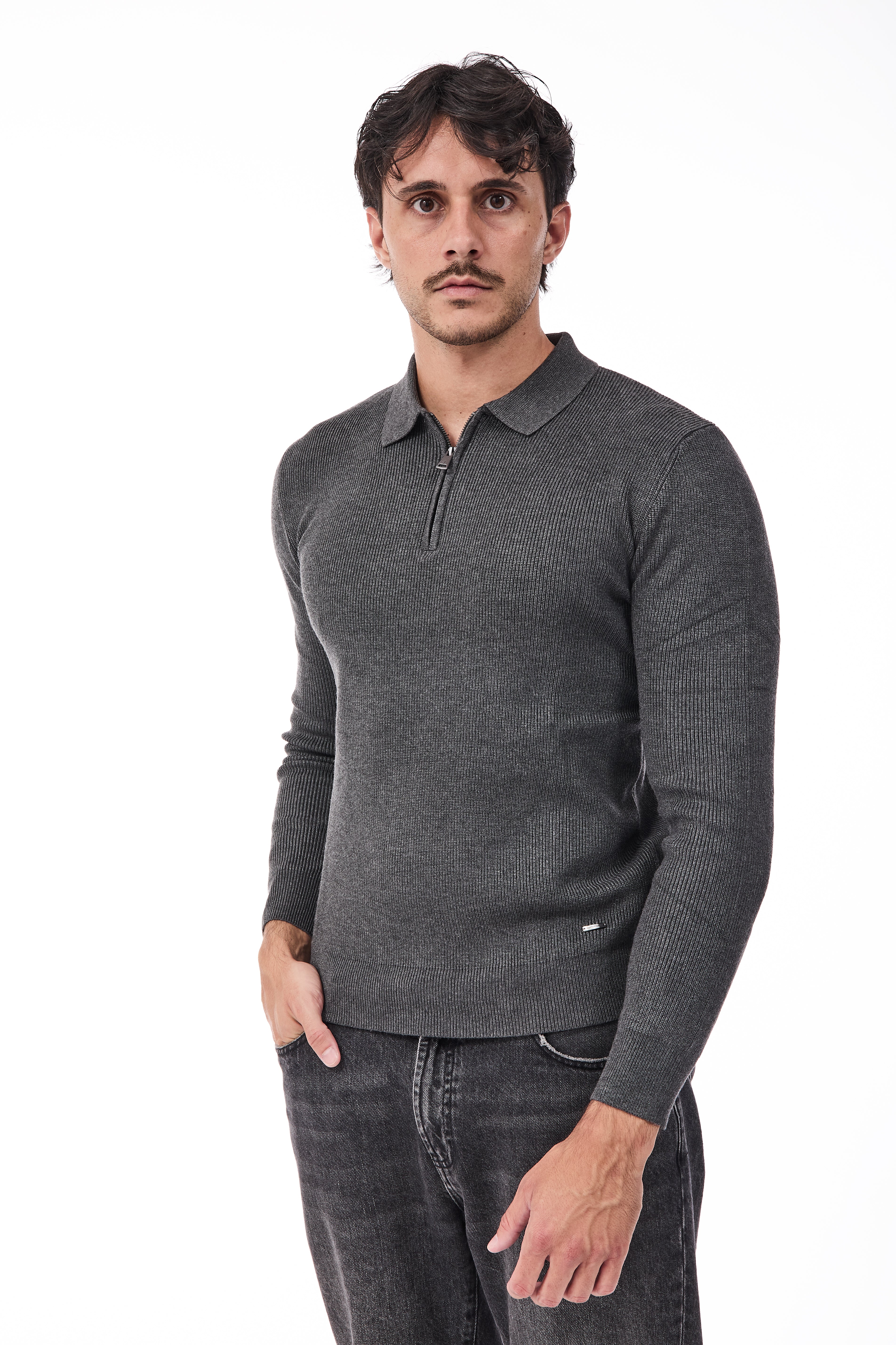 Maglione Gianni Lupo Dark Grey 35133