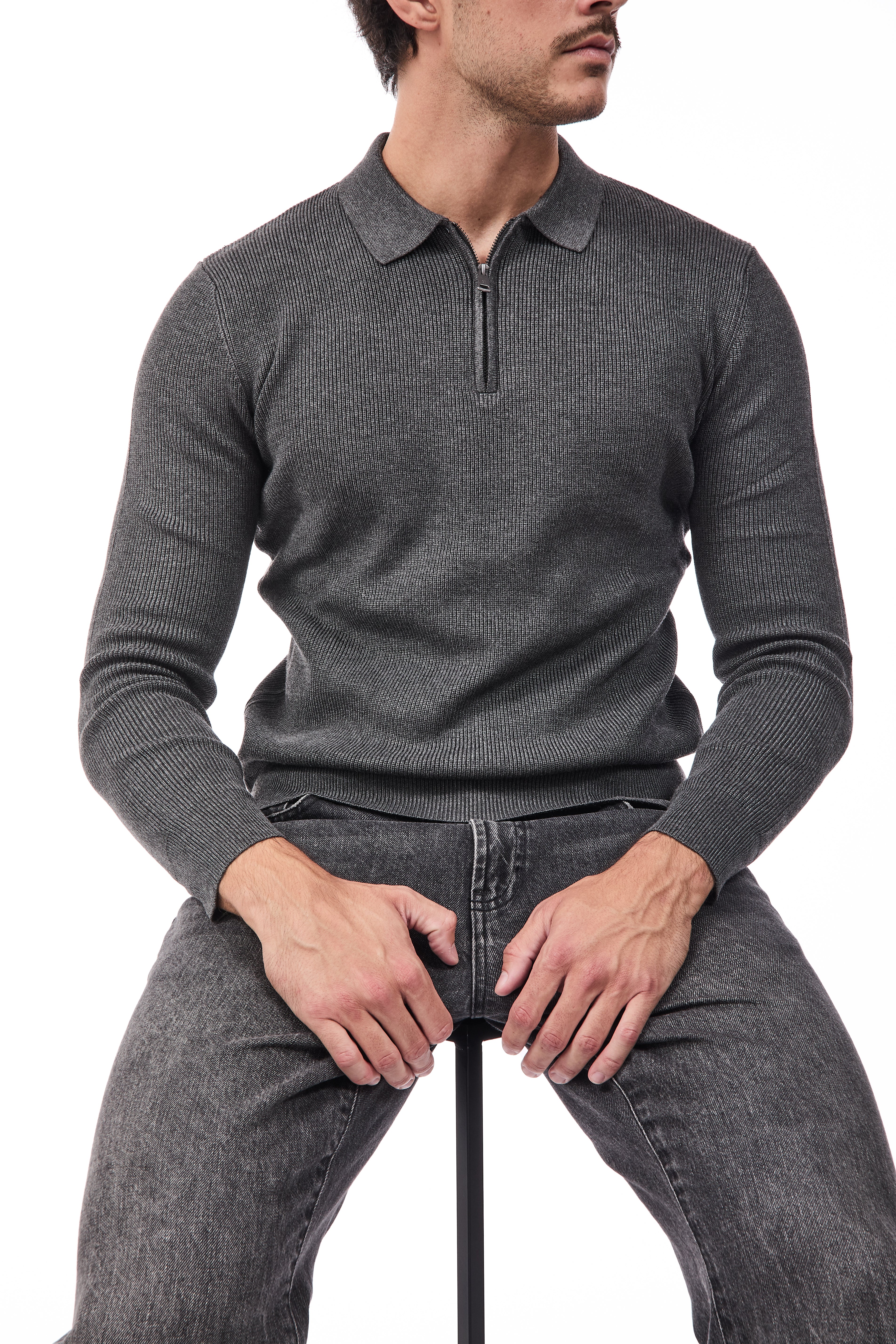 Maglione Gianni Lupo Dark Grey 35133