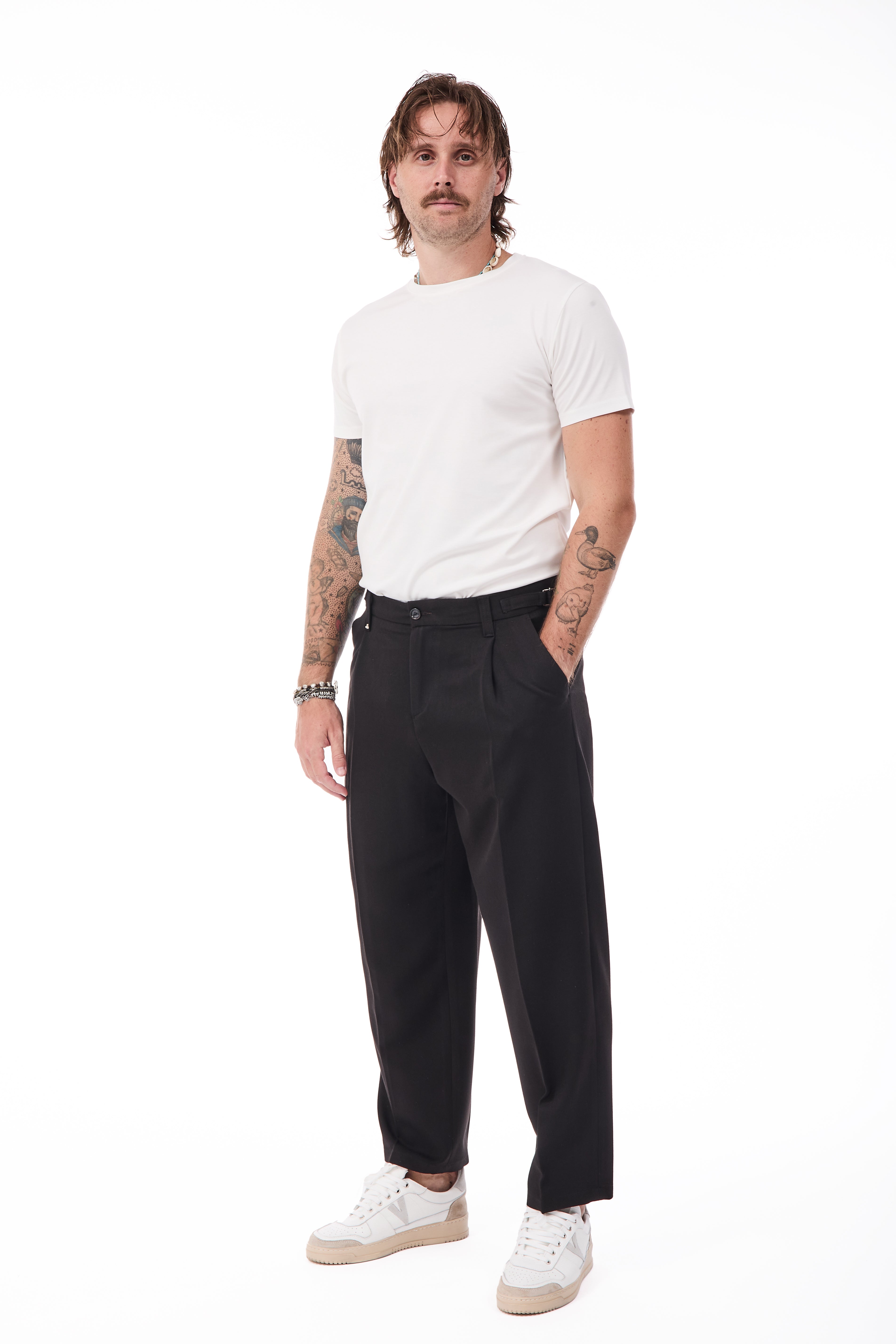 Pantalone Berna Fibbie Nero
