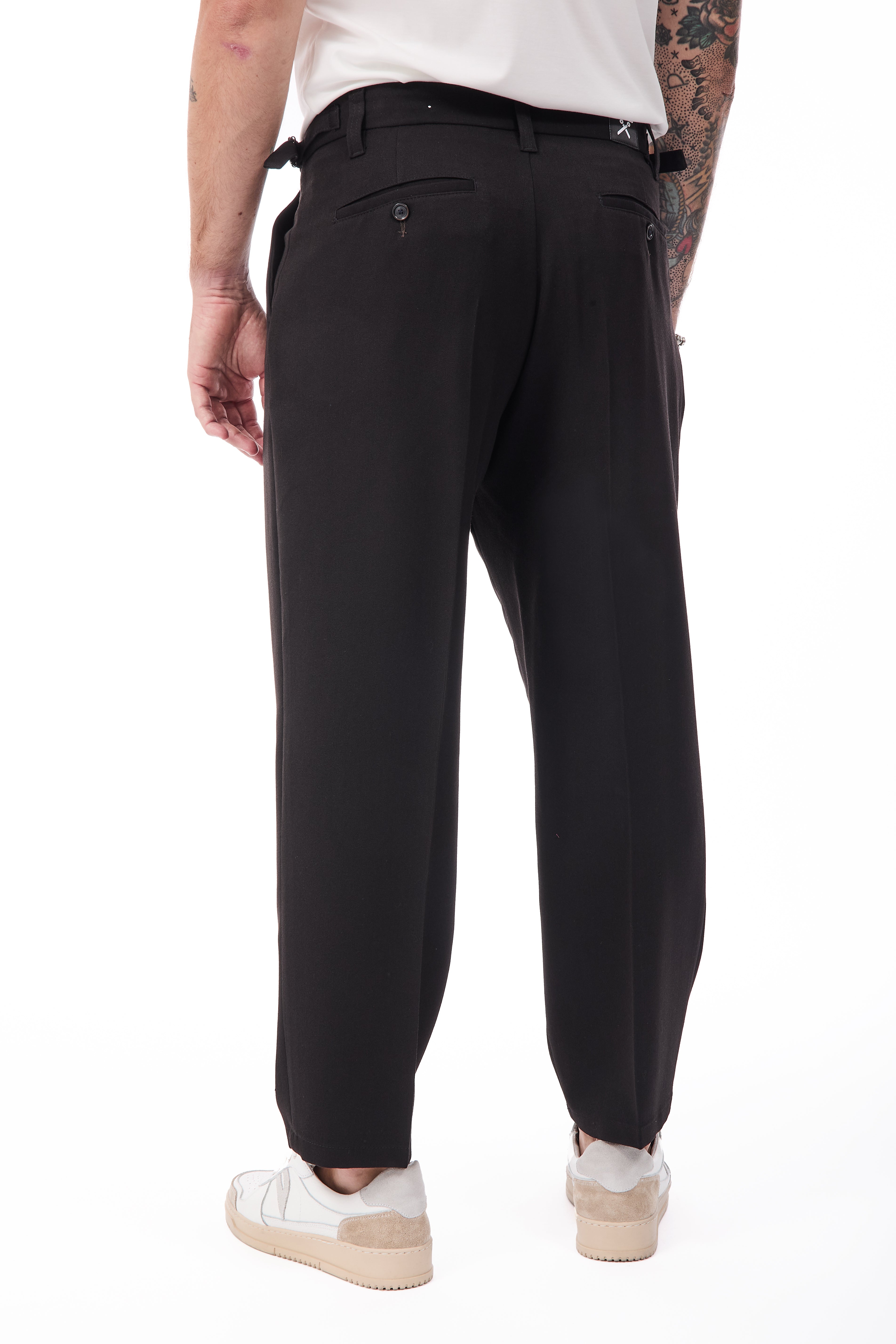 Pantalone Berna Fibbie Nero